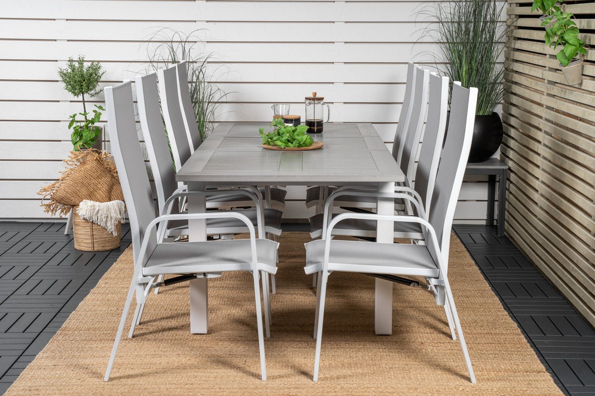 Lot de 2 - Chaise de jardin Bossa en Textilène/Aluminium