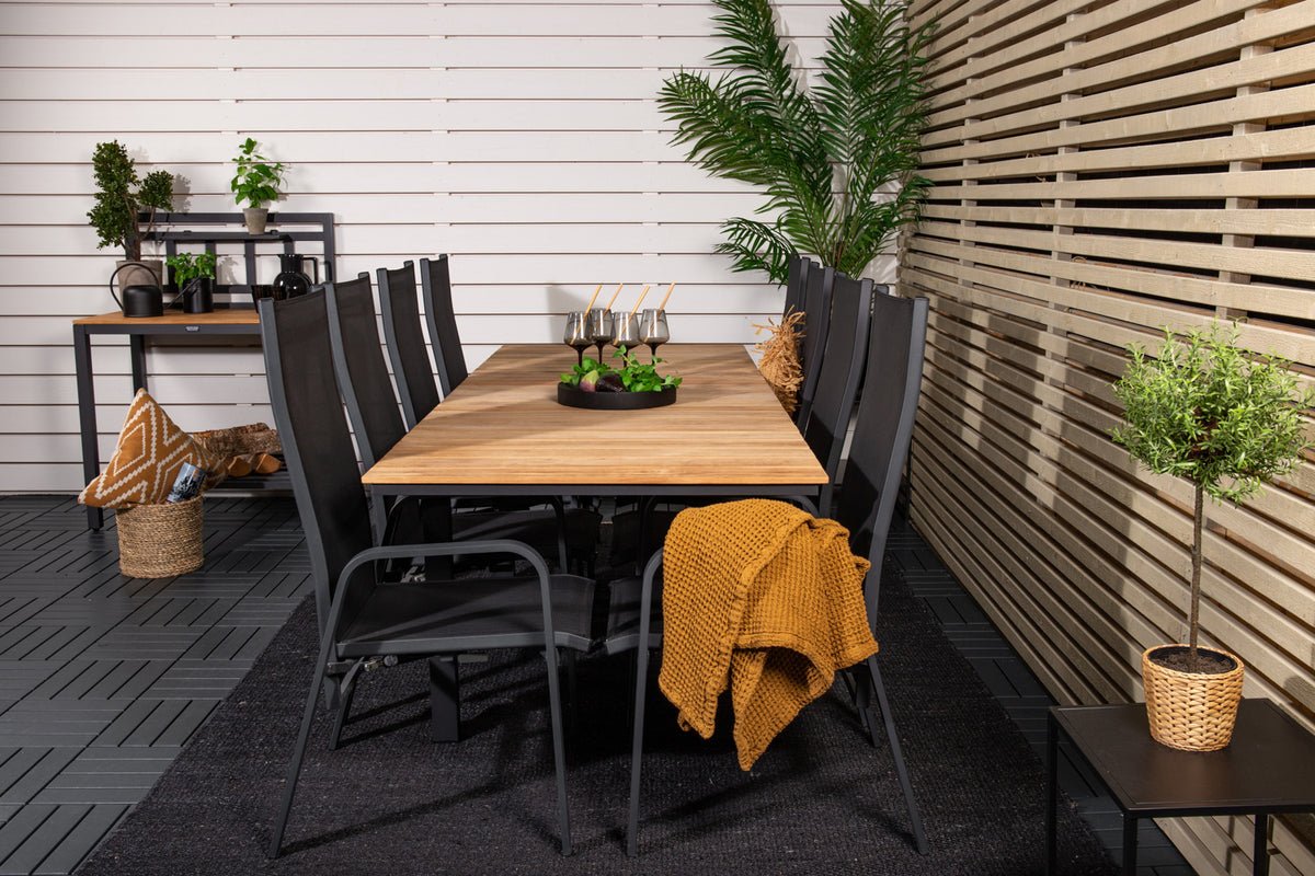 Lot de 2 - Chaise de jardin Bossa en Textilène/Aluminium