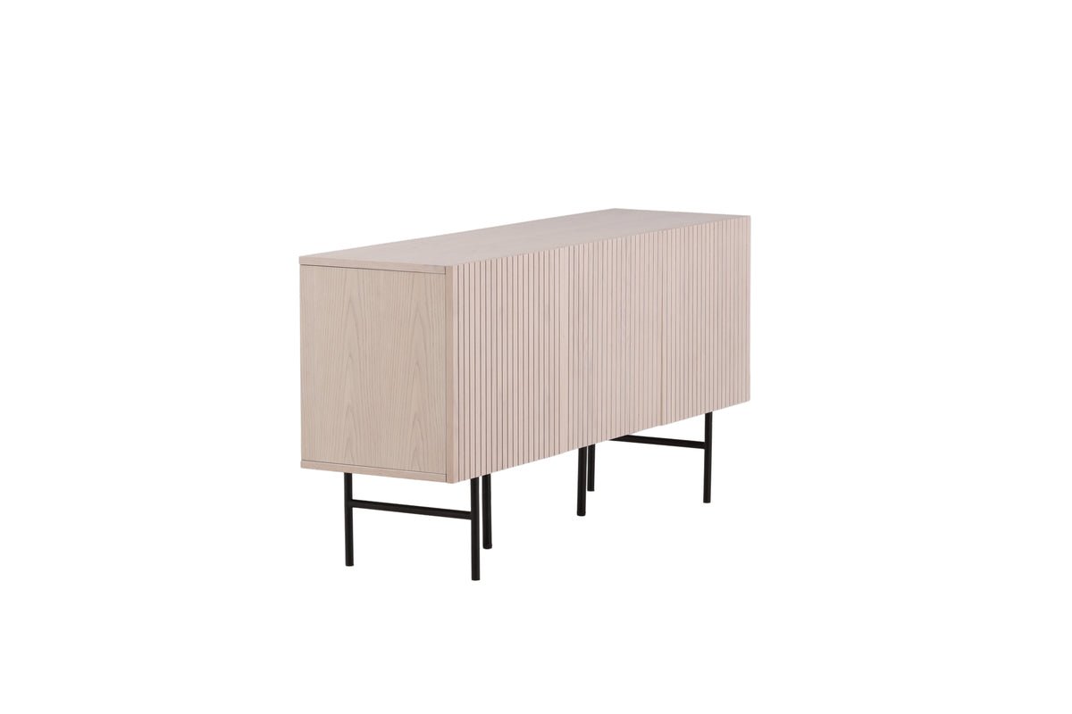 Commode Elvesta – 150 cm, Whitewash ou Noir, Moderne Skandi