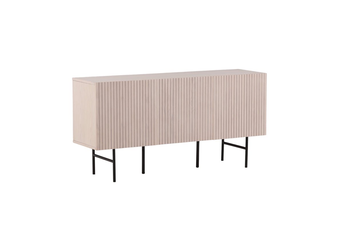 Commode Elvesta – 150 cm, Whitewash ou Noir, Moderne Skandi