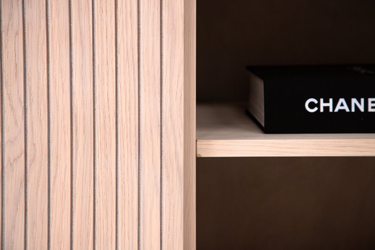 Commode Elvesta – 150 cm, Whitewash ou Noir, Moderne Skandi