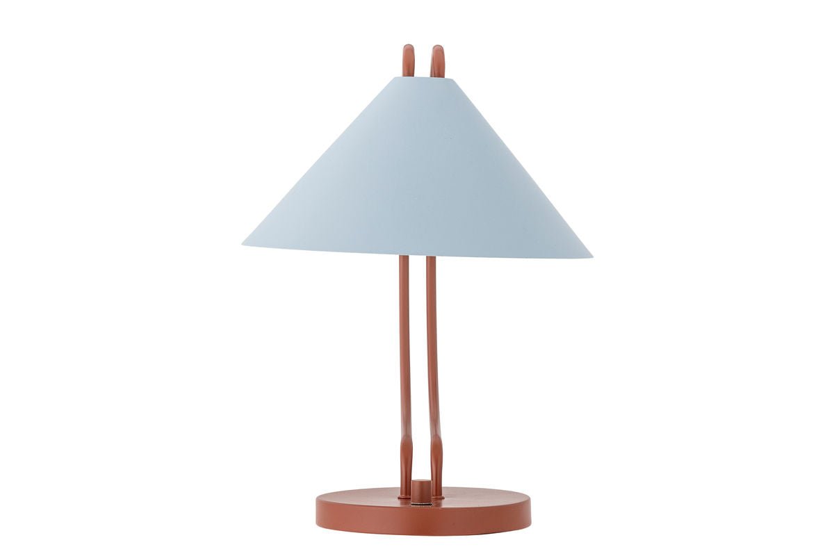 Tischlampe Yanava - Blau/Braun