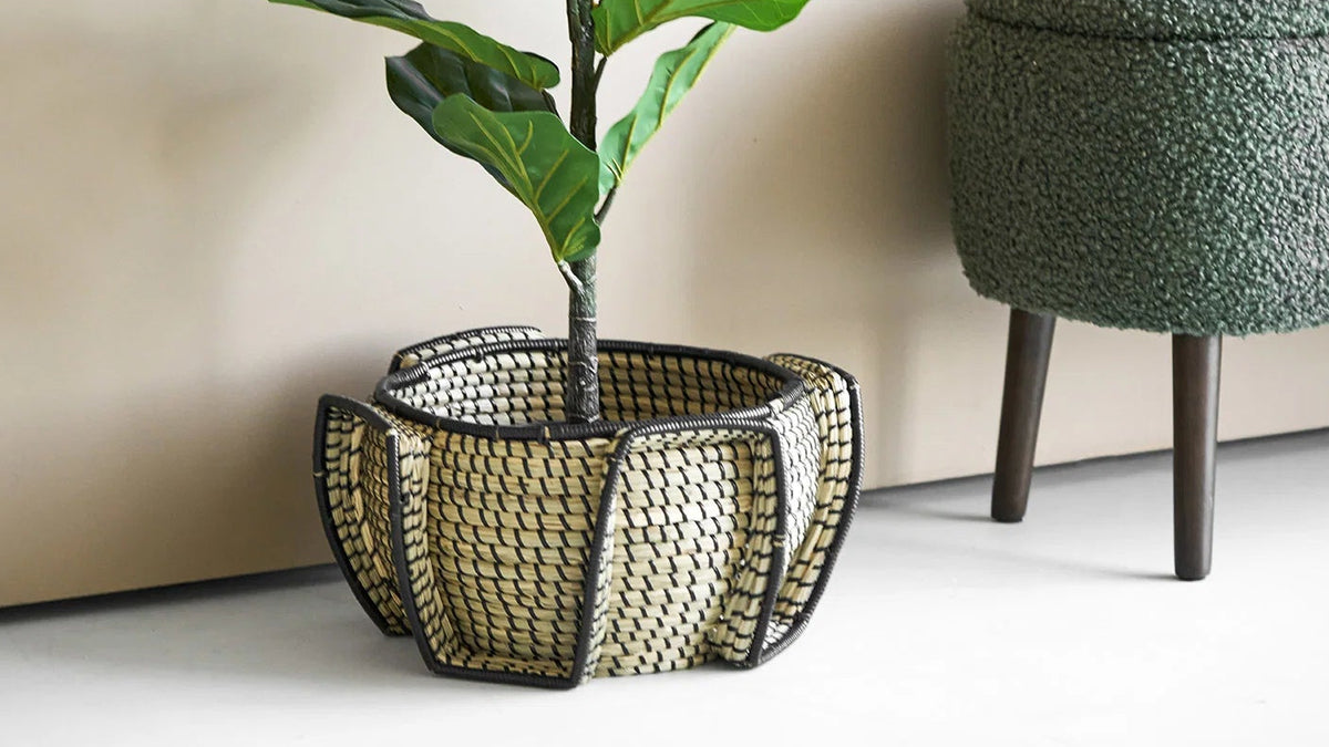 Panier Meran - en jonc de mer de haute qualité