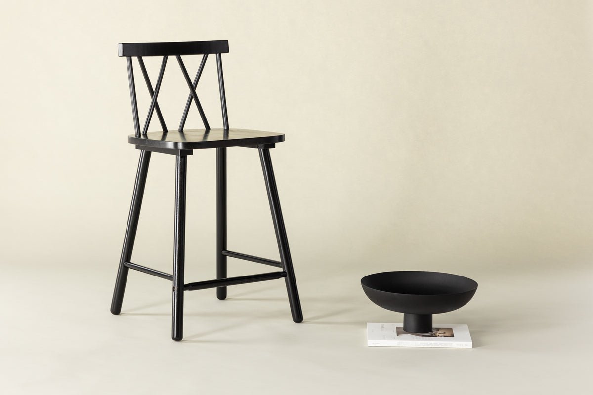 2-piece set - Bar stool Möllner slim and stylish design in 3 colors
