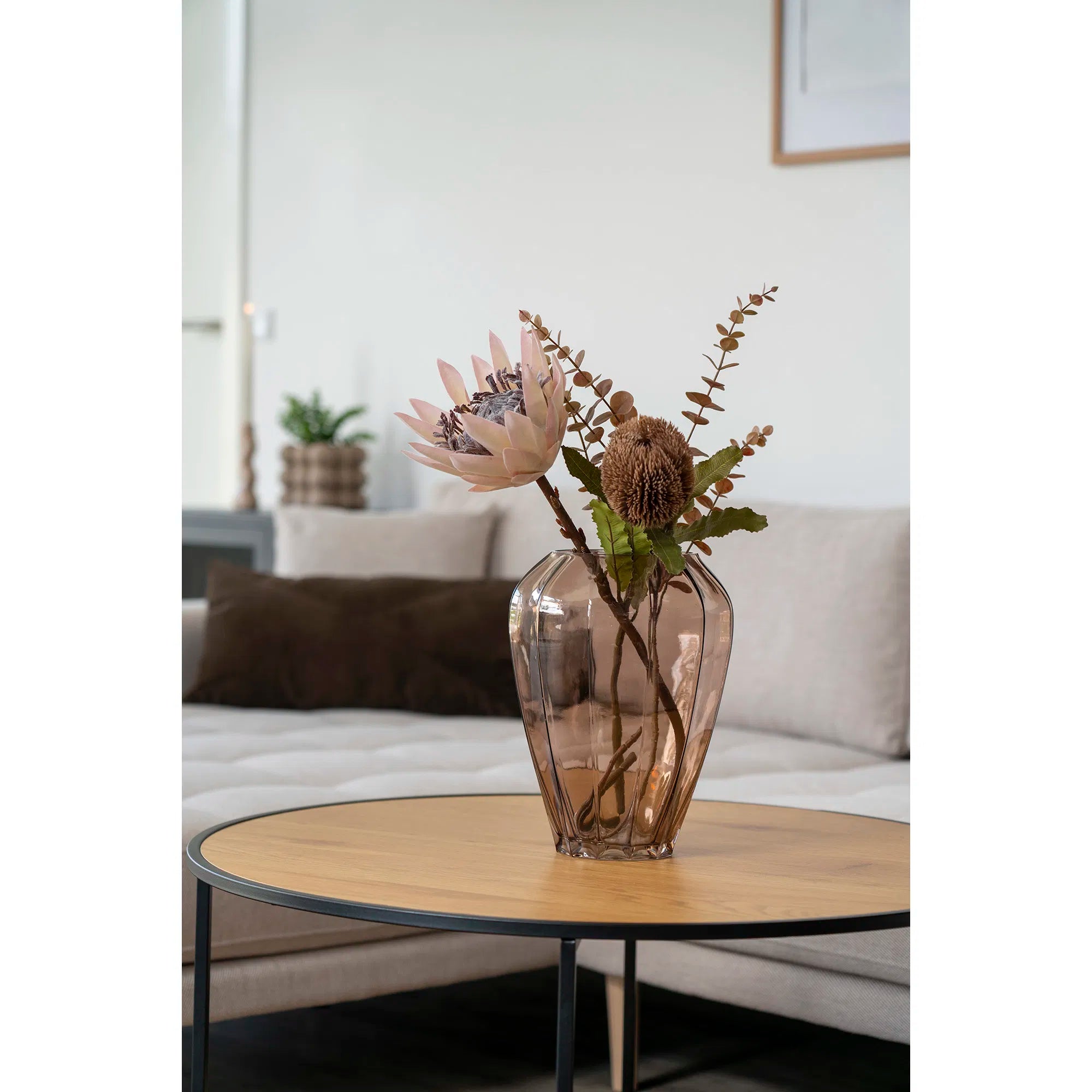 Vase „Oliviera“ – Rauchbrong Glas