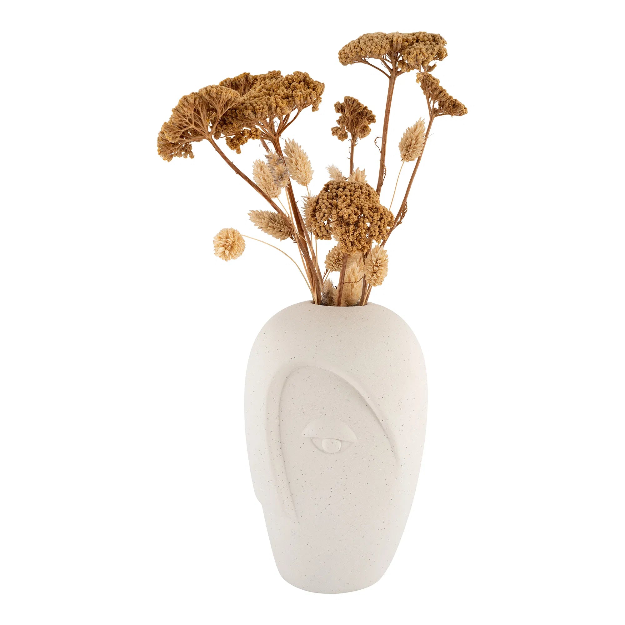 Vase « Elyra » – design en céramique couleur sable