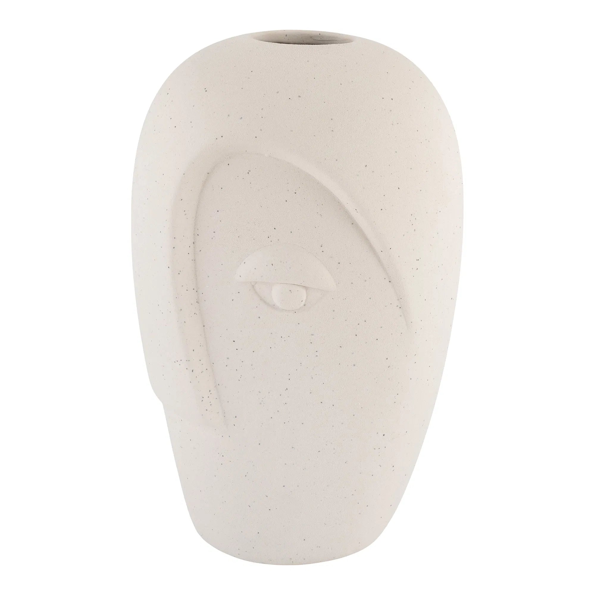 Vase « Elyra » – design en céramique couleur sable