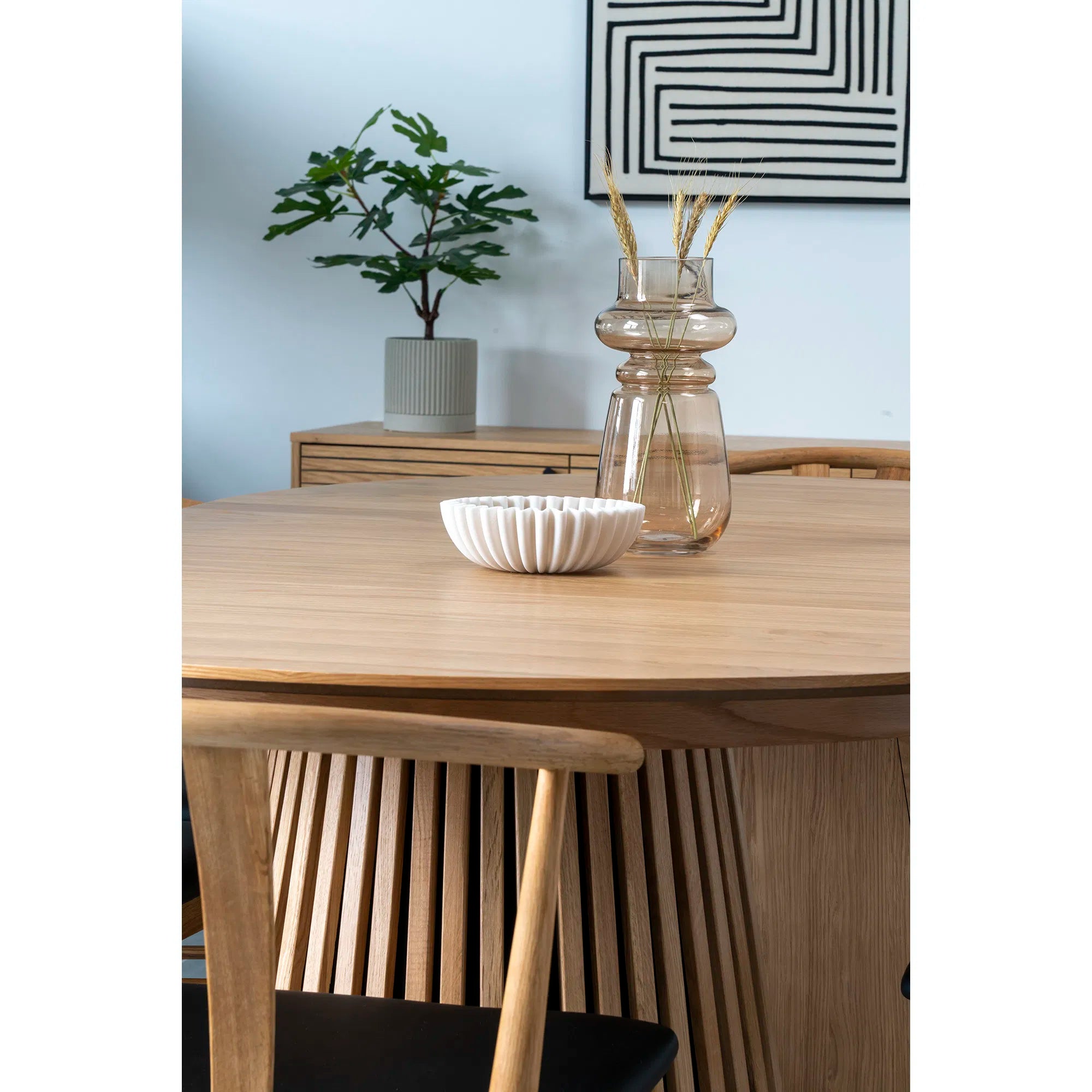 Vase „Eleni“ – Rauchglas a mëllen Brong