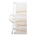 Vase Eleni – Verre fumé en Marron doux
