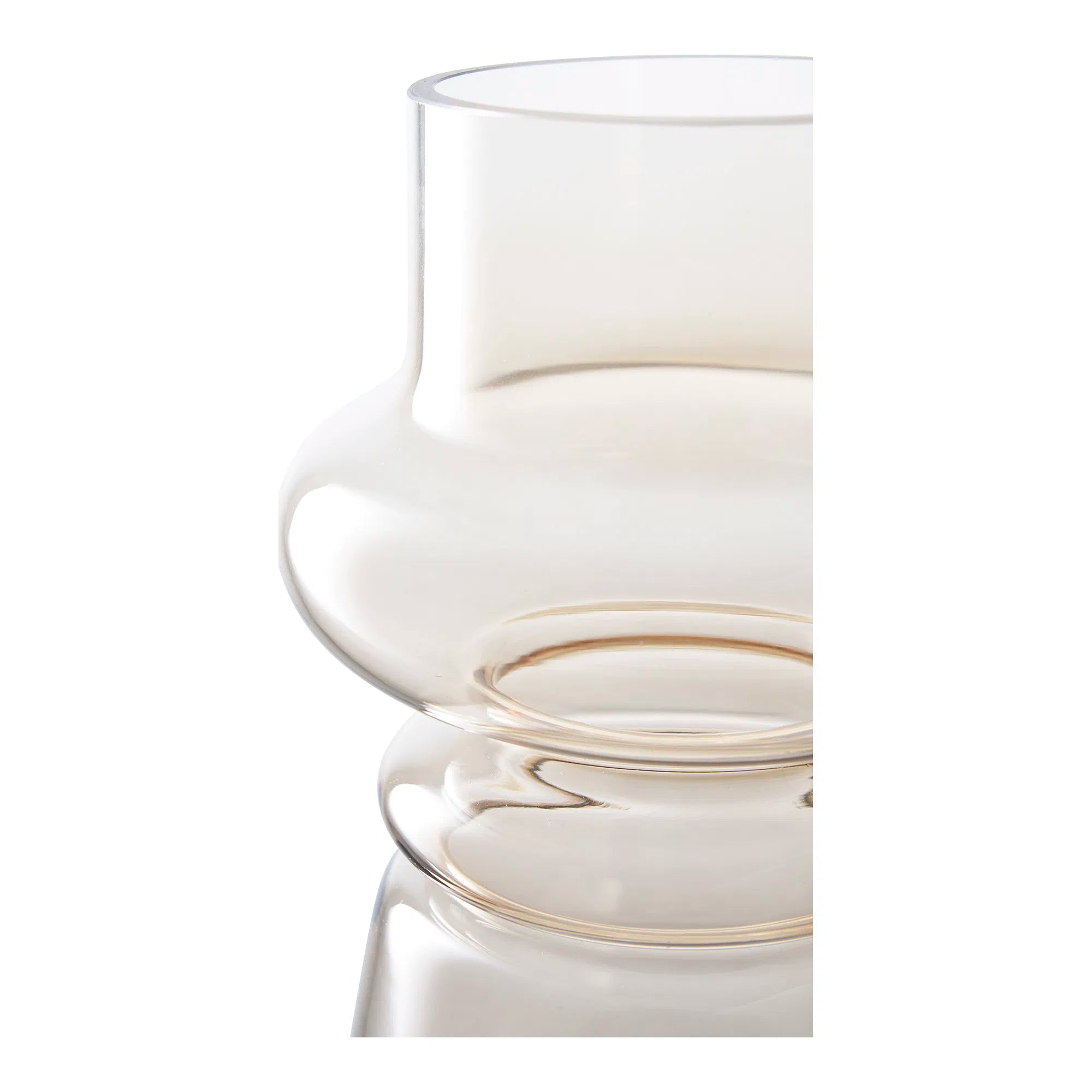 Vase „Eleni“ – Rauchglas a mëllen Brong
