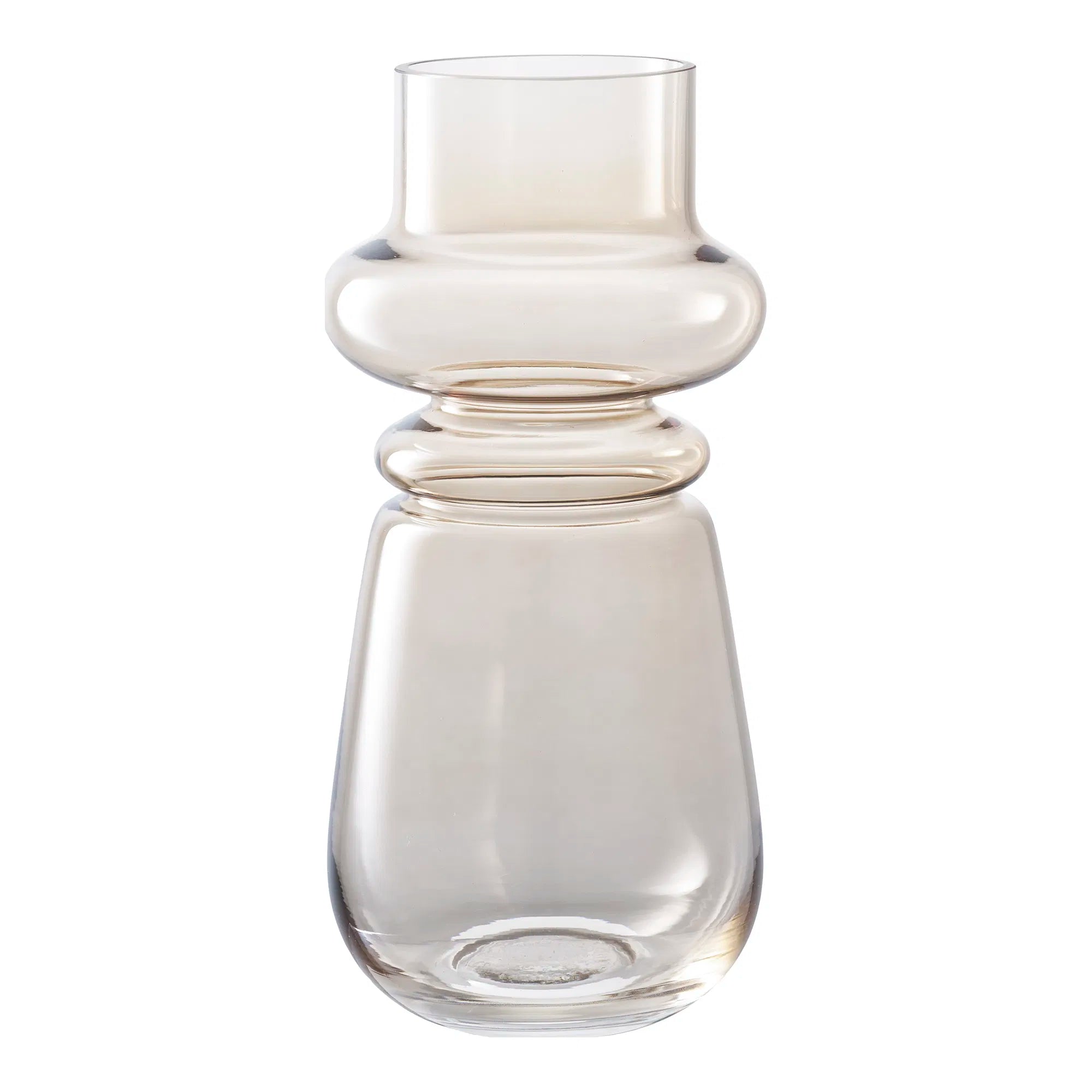 Vase „Eleni“ – Rauchglas a mëllen Brong