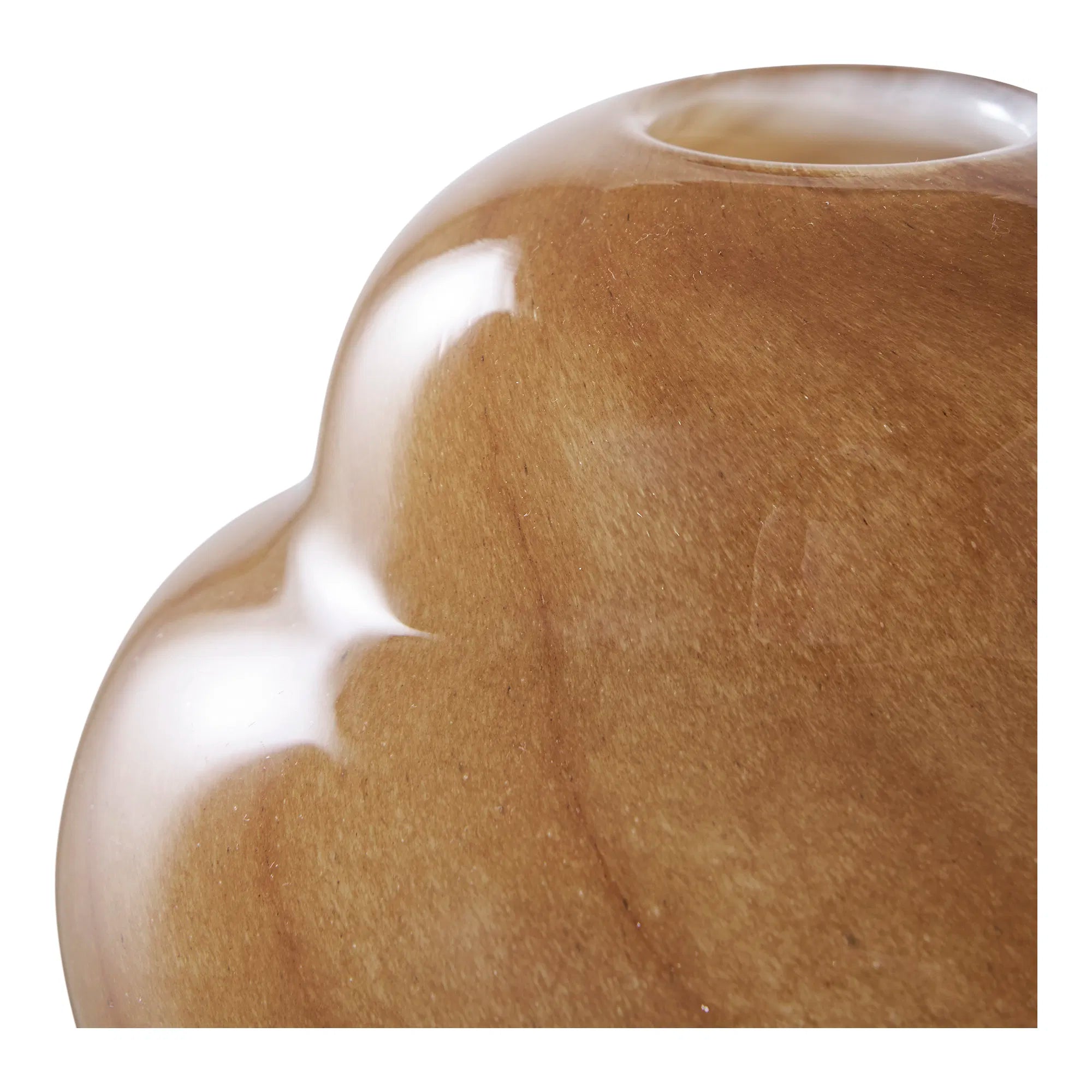 Vase Nivora – Glas, brong, 17 cm