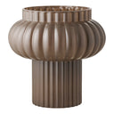 Vase Orion – Mundgeblasenes Glas in Braun