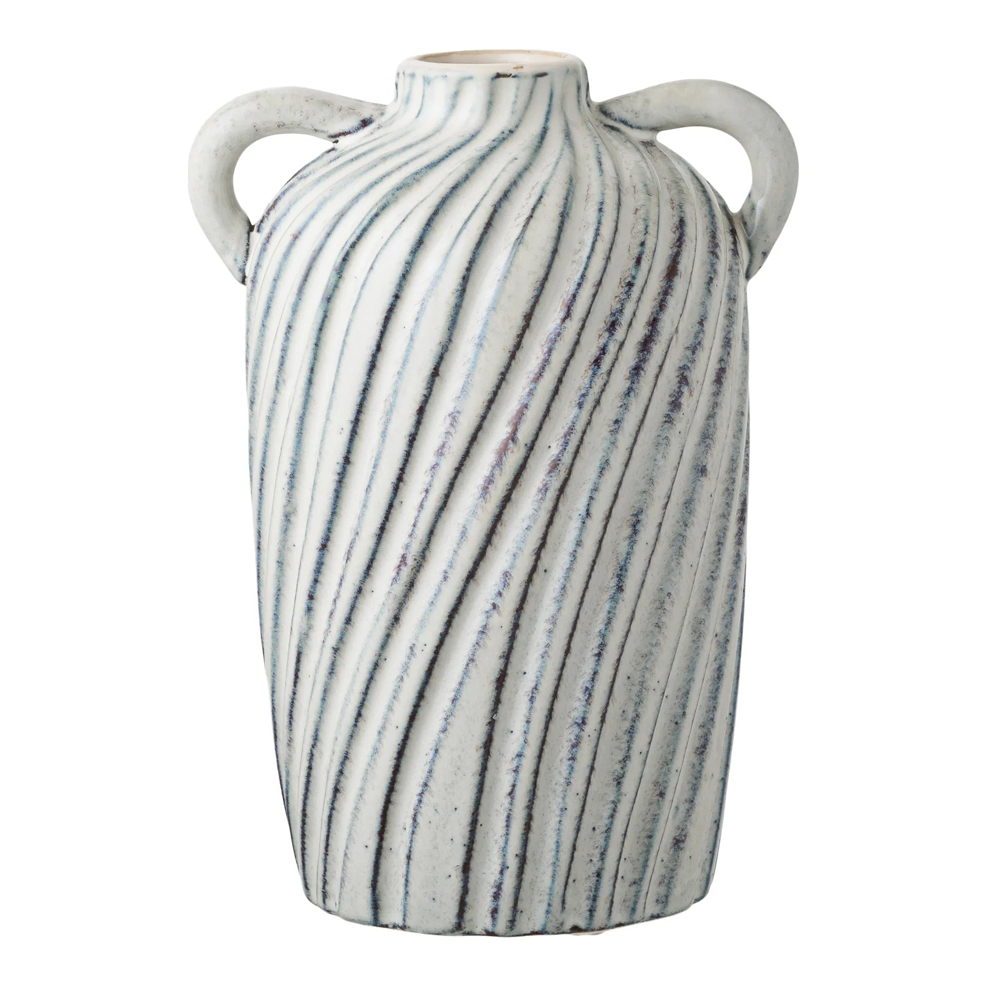 Vase Linea Blu – Keramikvase mat Grëffer