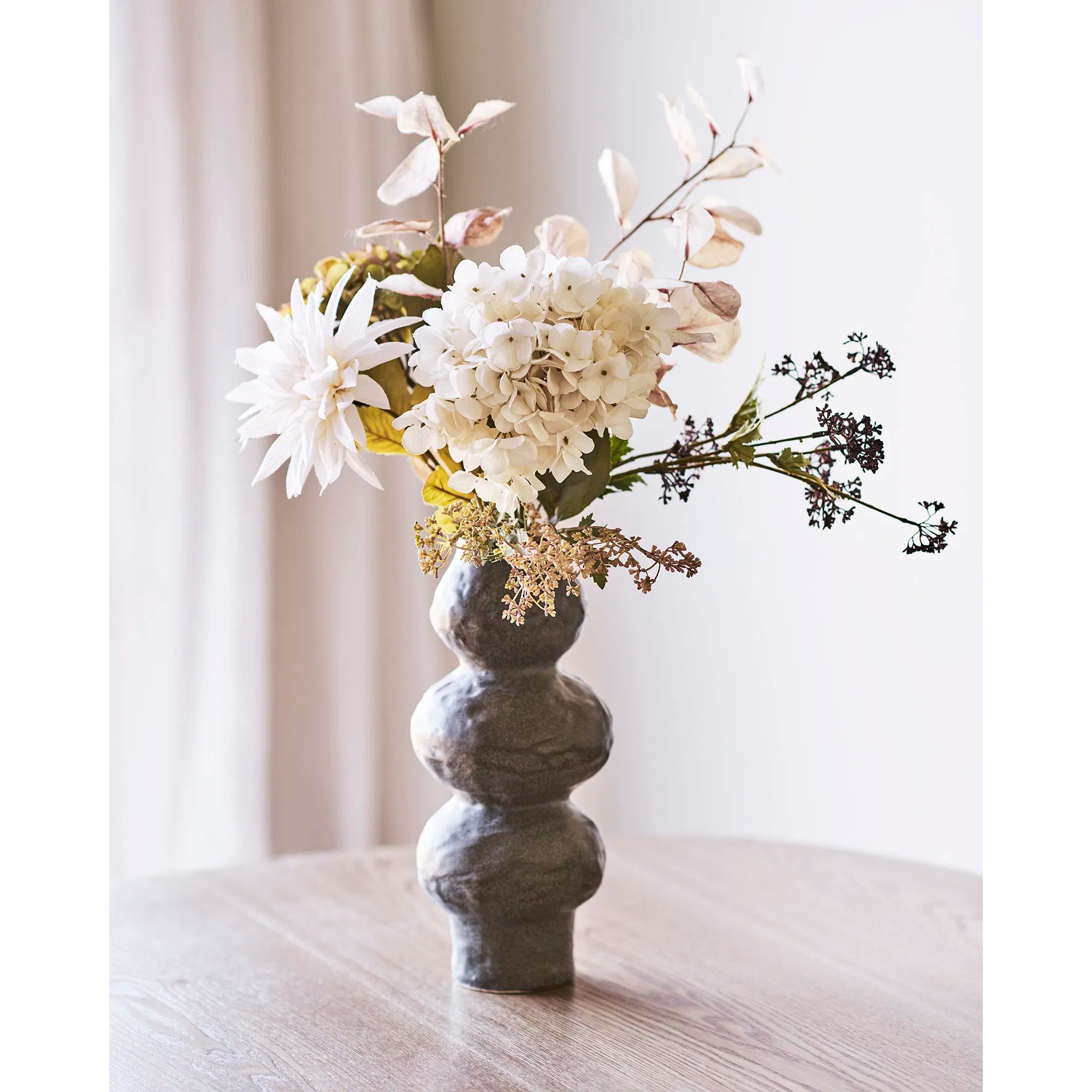 Vase Liora – Donkelgréng Keramik