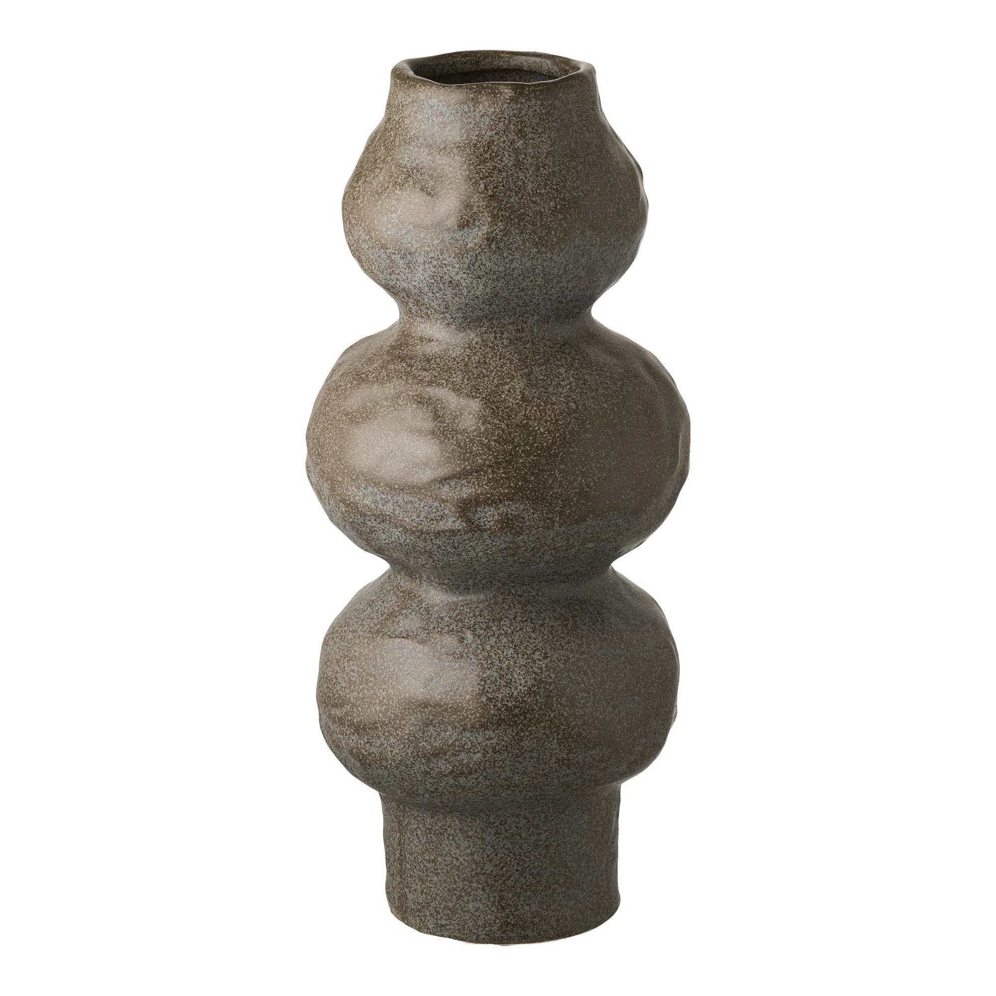 Vase Liora – Donkelgréng Keramik