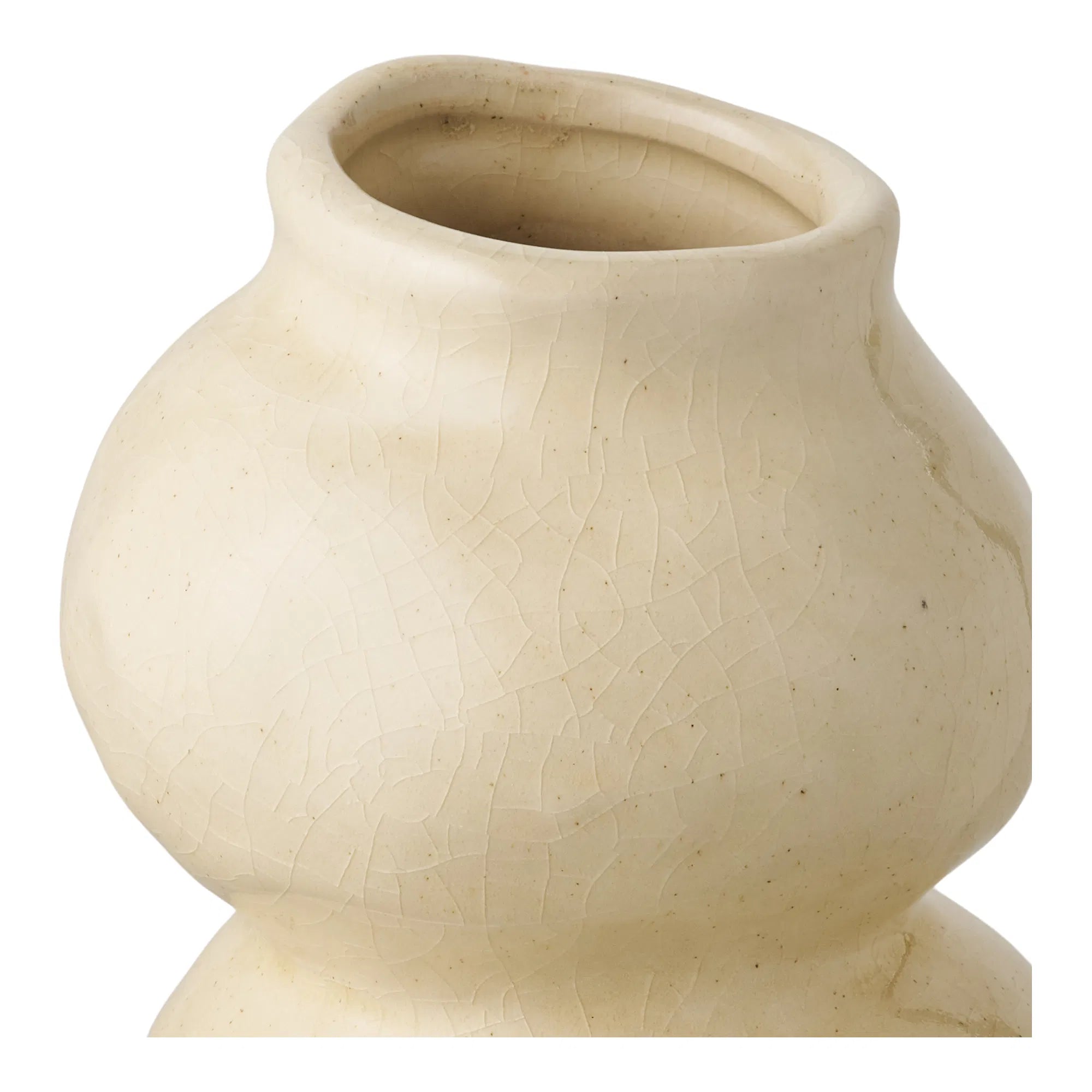 Vase „Aurore“ – Beige Keramik