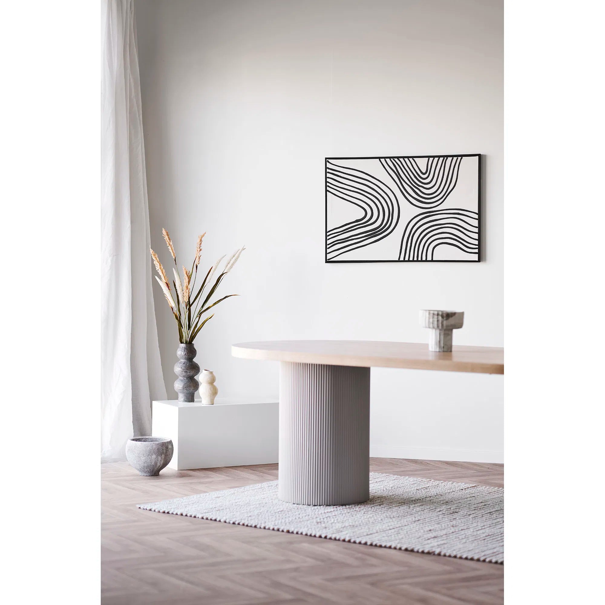 Vase „Aurore“ – Beige Keramik