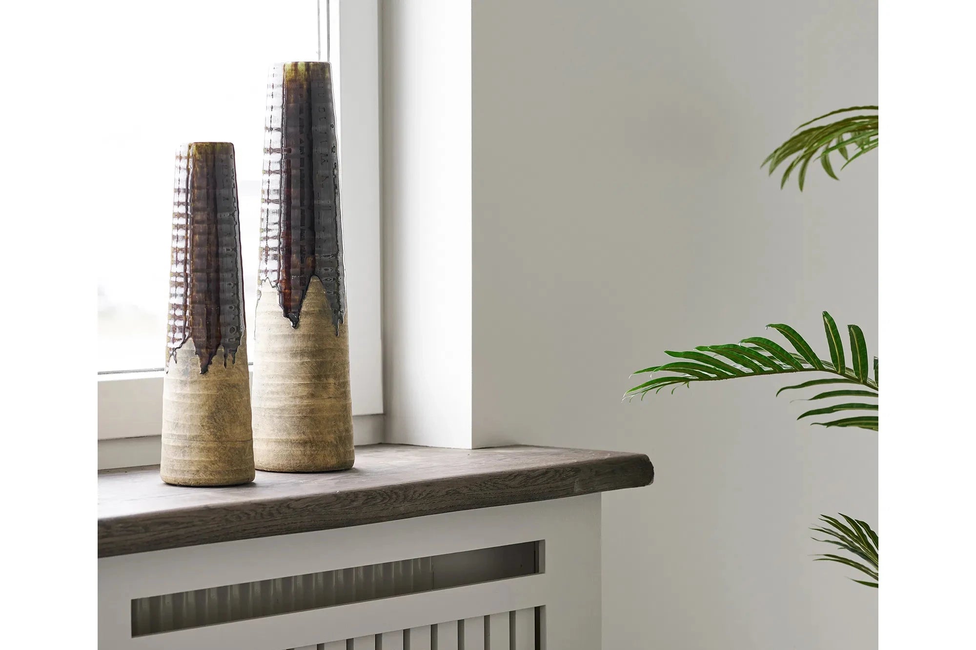 Vas Jorvane - héichwäerteg Keramikvas a brong - grouss