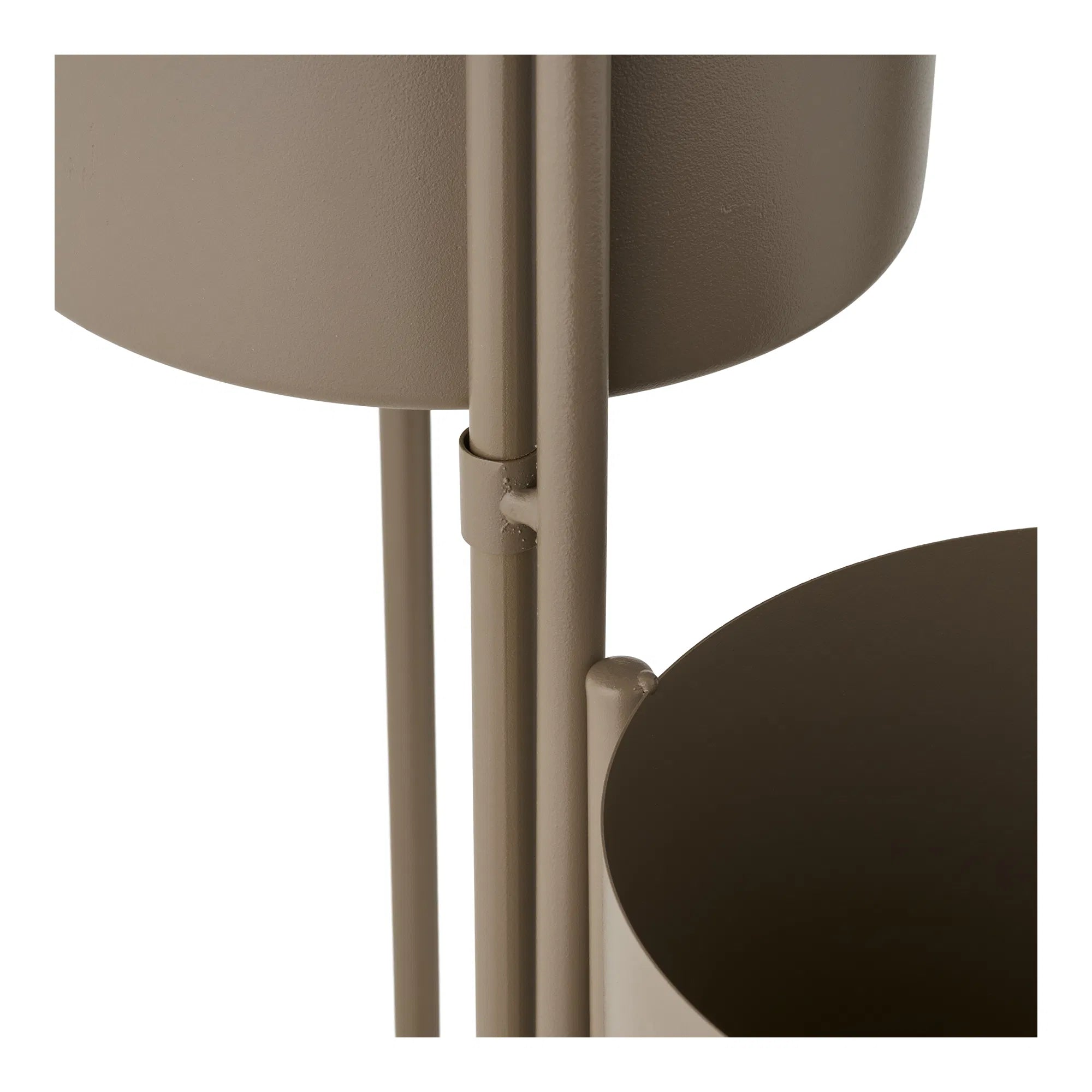 Blummepott „Marven“ – brong lackéierten Stol mat modernem 3er-Design