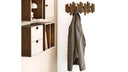 Garderob Minimalistic - aus donkelbrongem Eechenholz