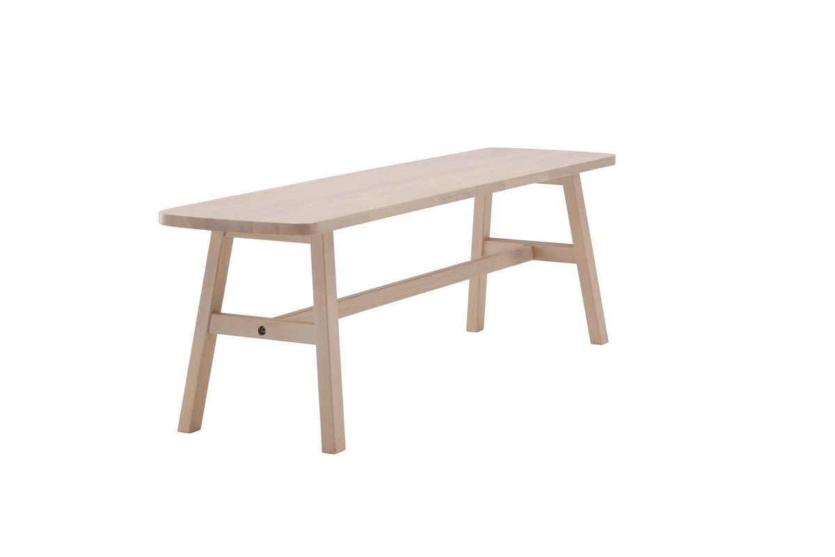 Bench "Yucca" – Made of noble white limewashed Wood
