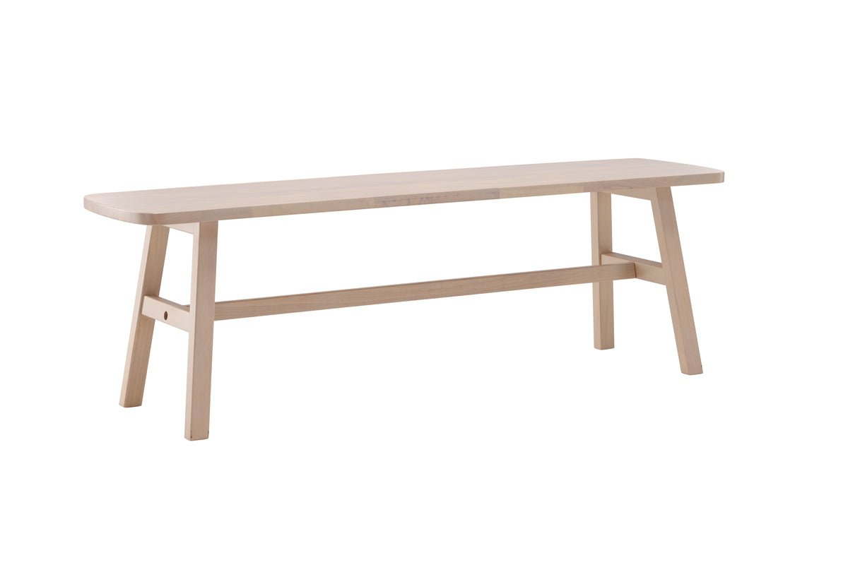 Bench "Yucca" – Made of noble white limewashed Wood