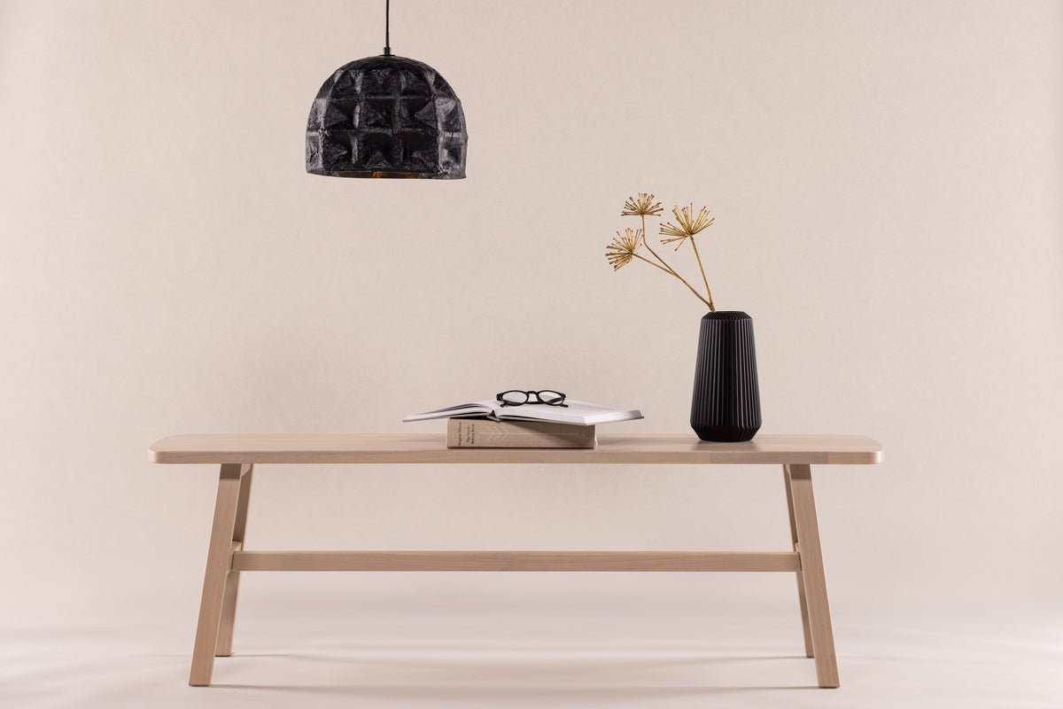 Bench "Yucca" – Made of noble white limewashed Wood