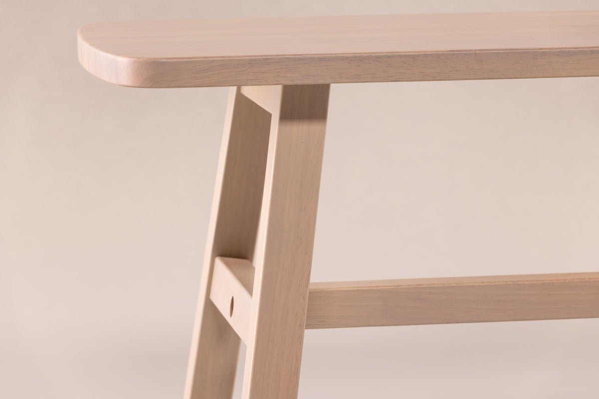 Bench "Yucca" – Made of noble white limewashed Wood