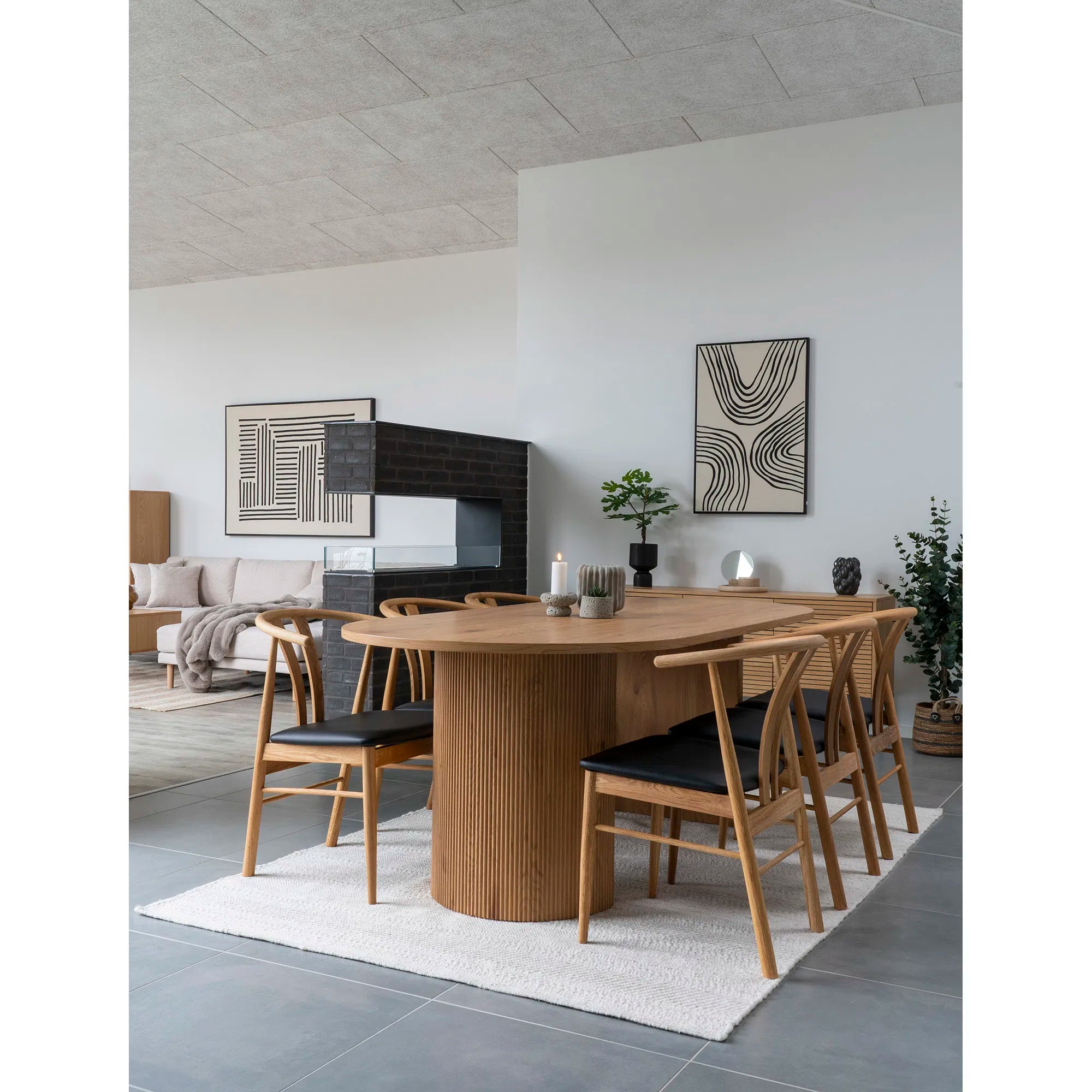 Plateau « Teranova » – Travertin, Beige (Ø 25,5 cm)