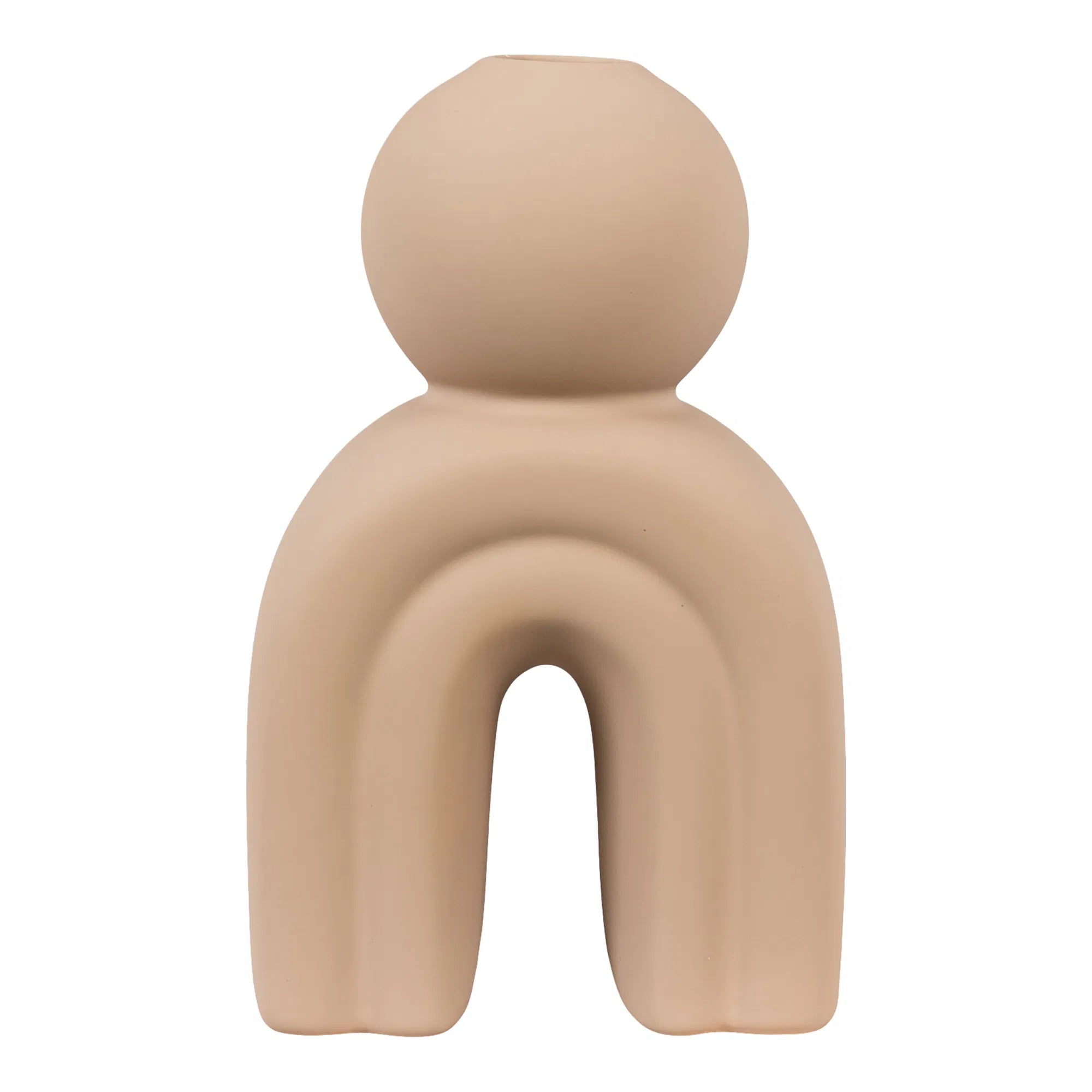 Candle holder "Arco" – Ceramic in Brown