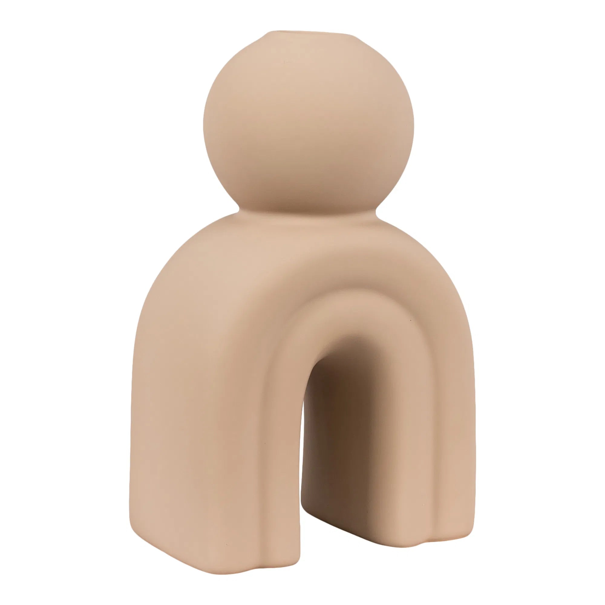 Candle holder "Arco" – Ceramic in Brown
