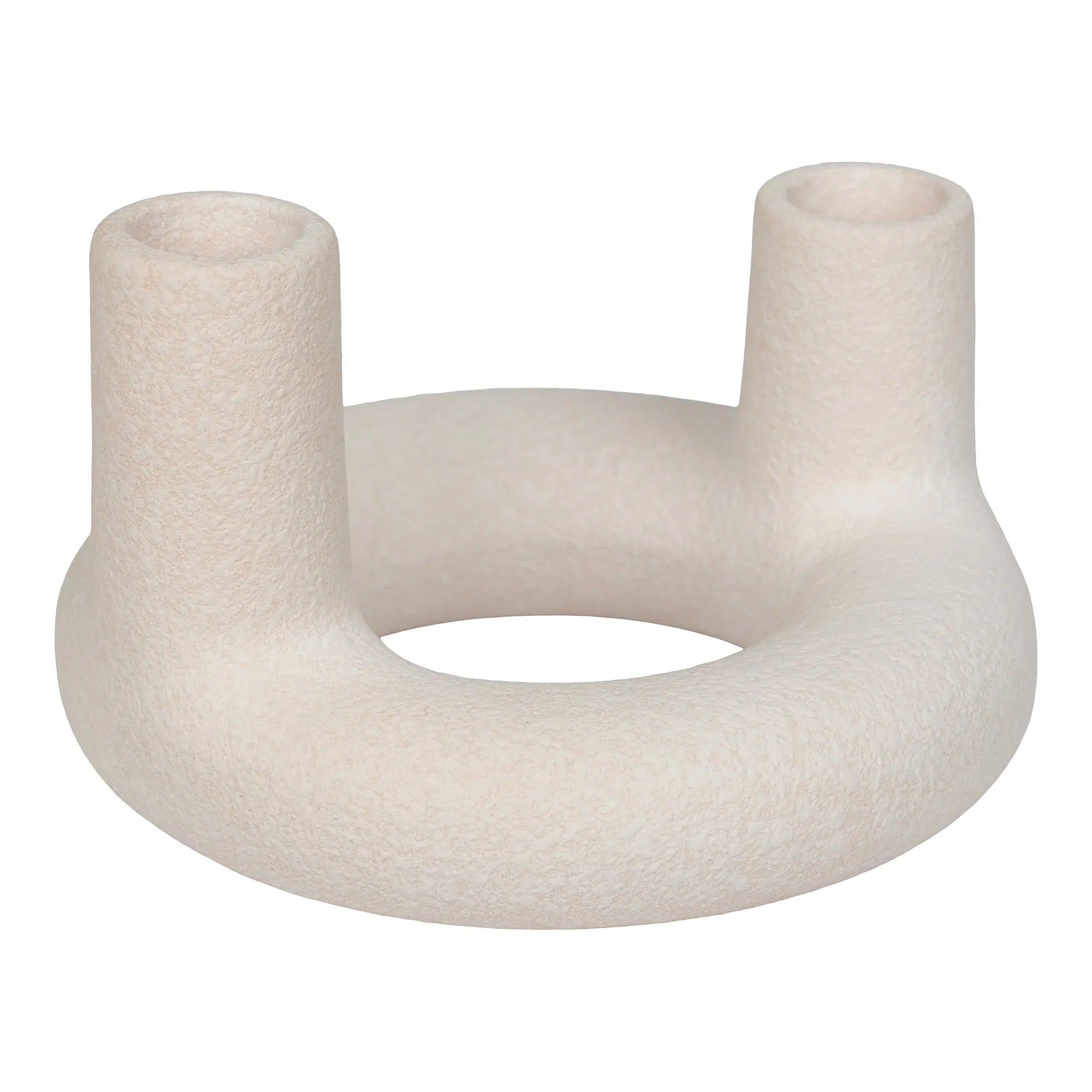 Candle holder "Ceramo Duo" – Ceramic in Beige