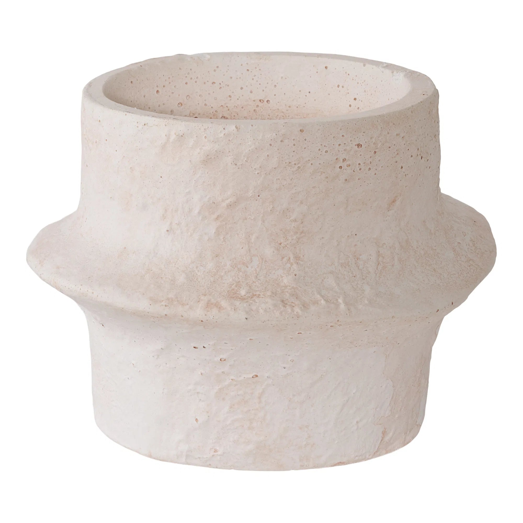 Candle holder set "Bianco Duo" – Cement in White
