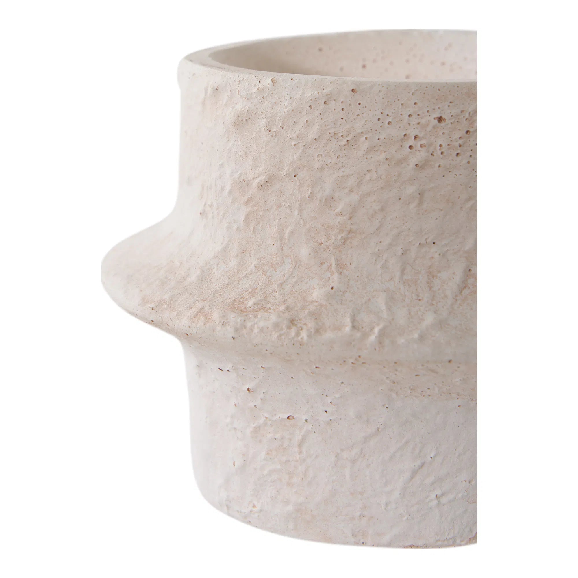Candle holder set "Bianco Duo" – Cement in White