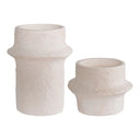 Set de bougeoirs Bianco Duo – Ciment en Blanc