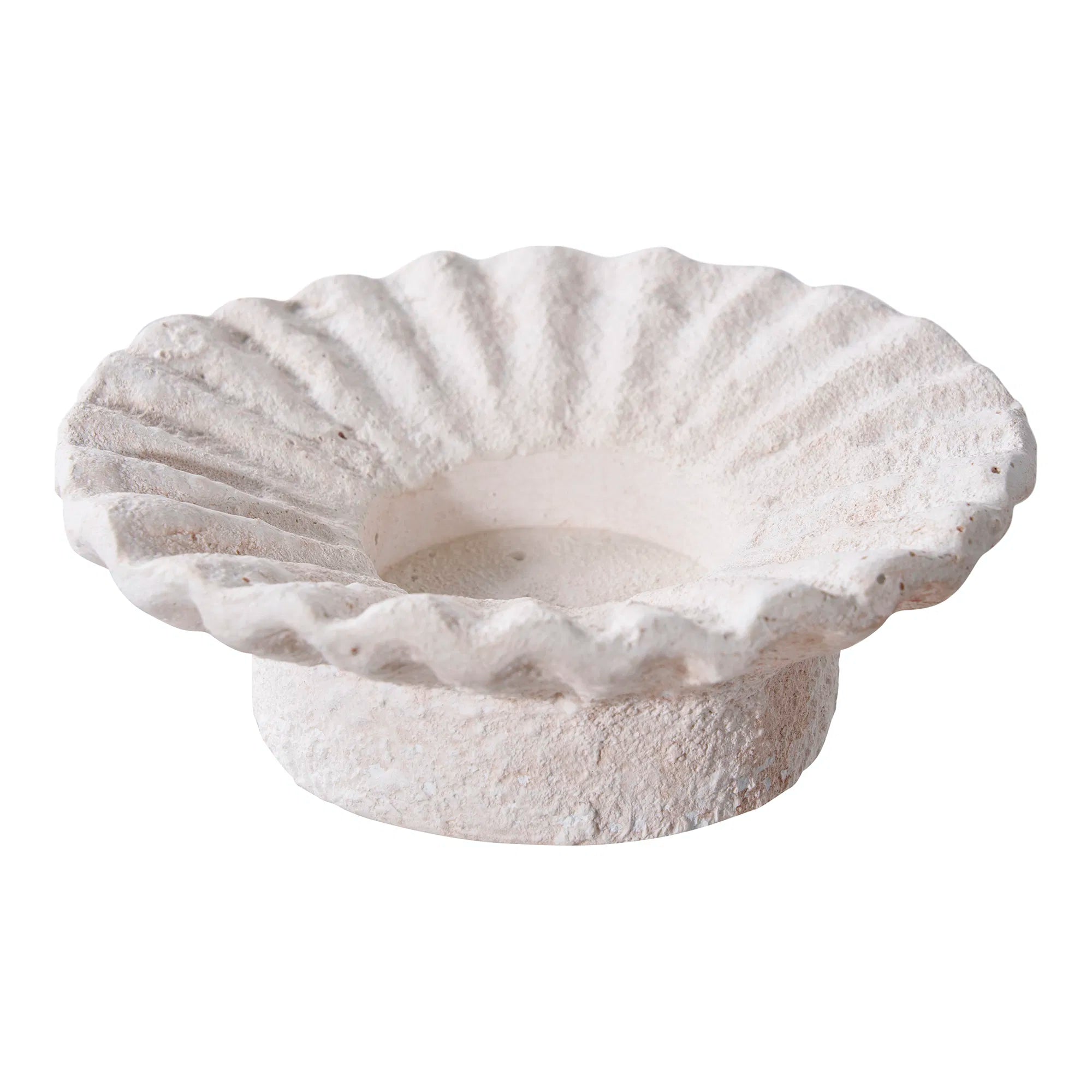 Candle Holder Set "Fiorina Duo" – Cement in White