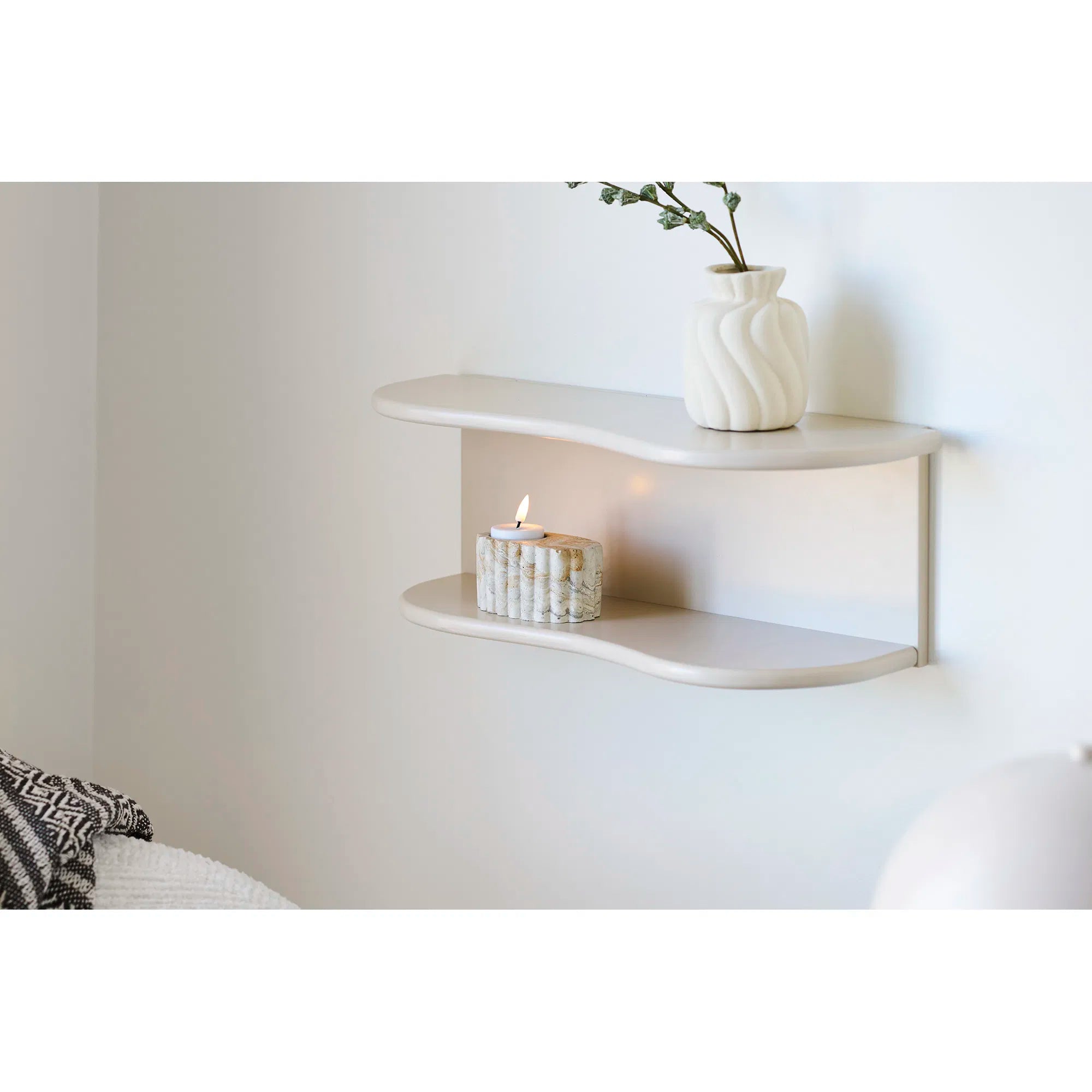 Candle holder "Cemento" – Cement in Brown/Beige