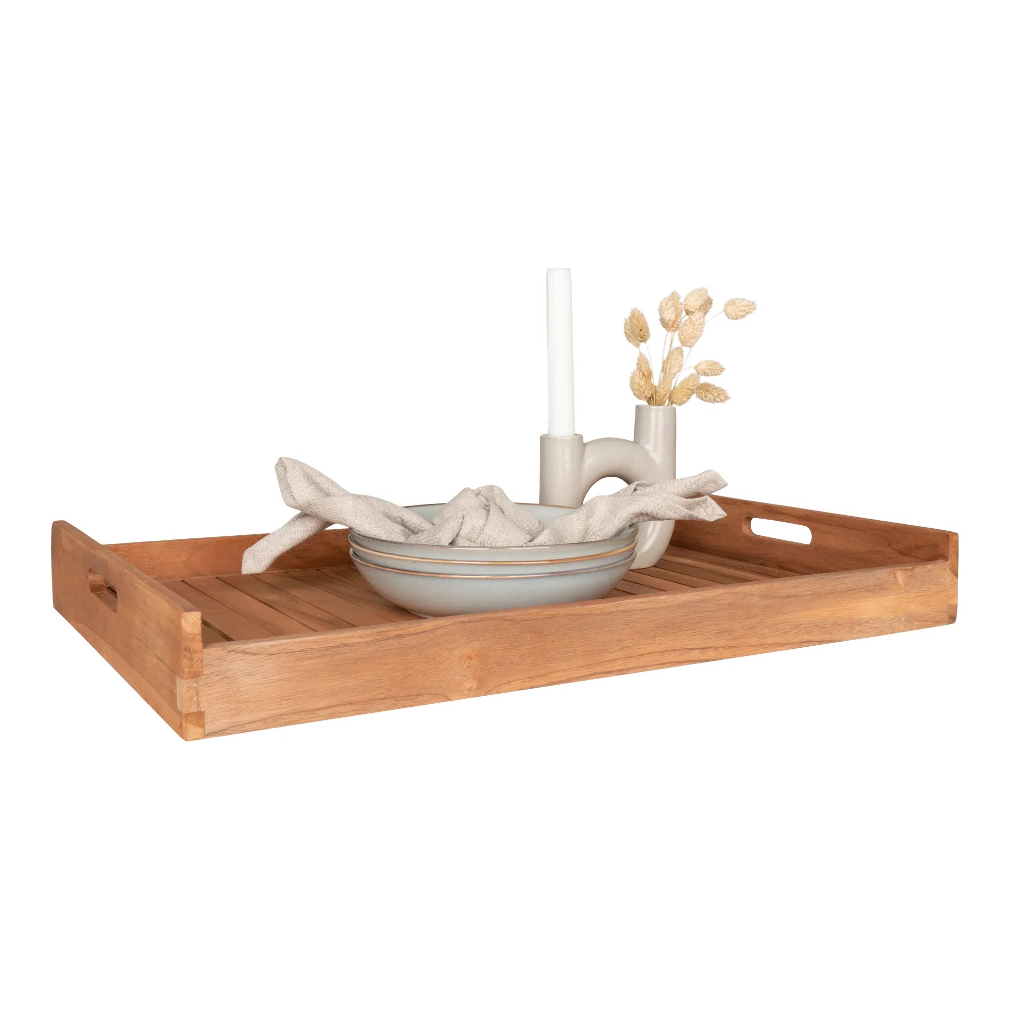Plateau « Arvani » – Design rectangulaire en teck