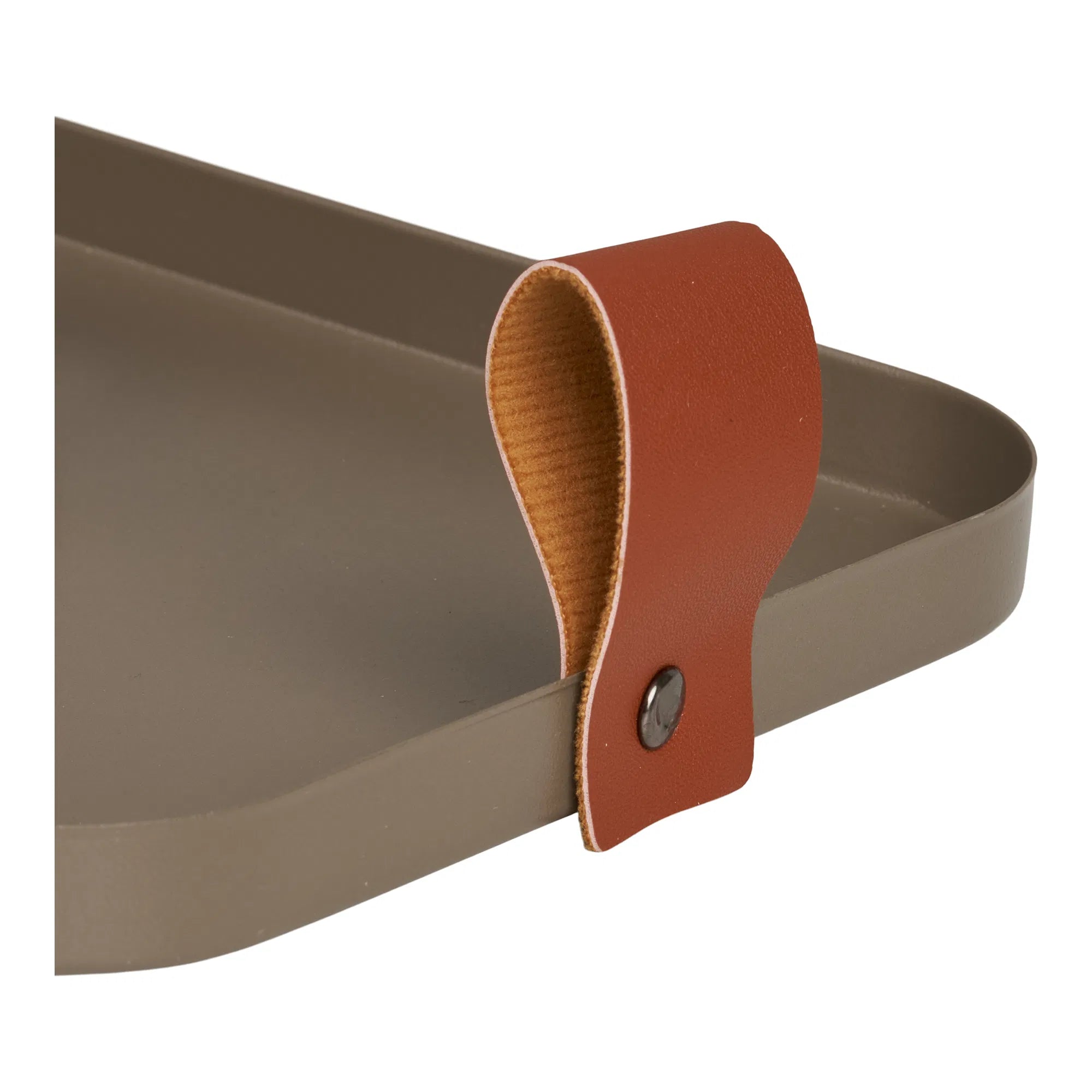 Tray Set "Arden" – Steel in Brown, 2-piece Set
