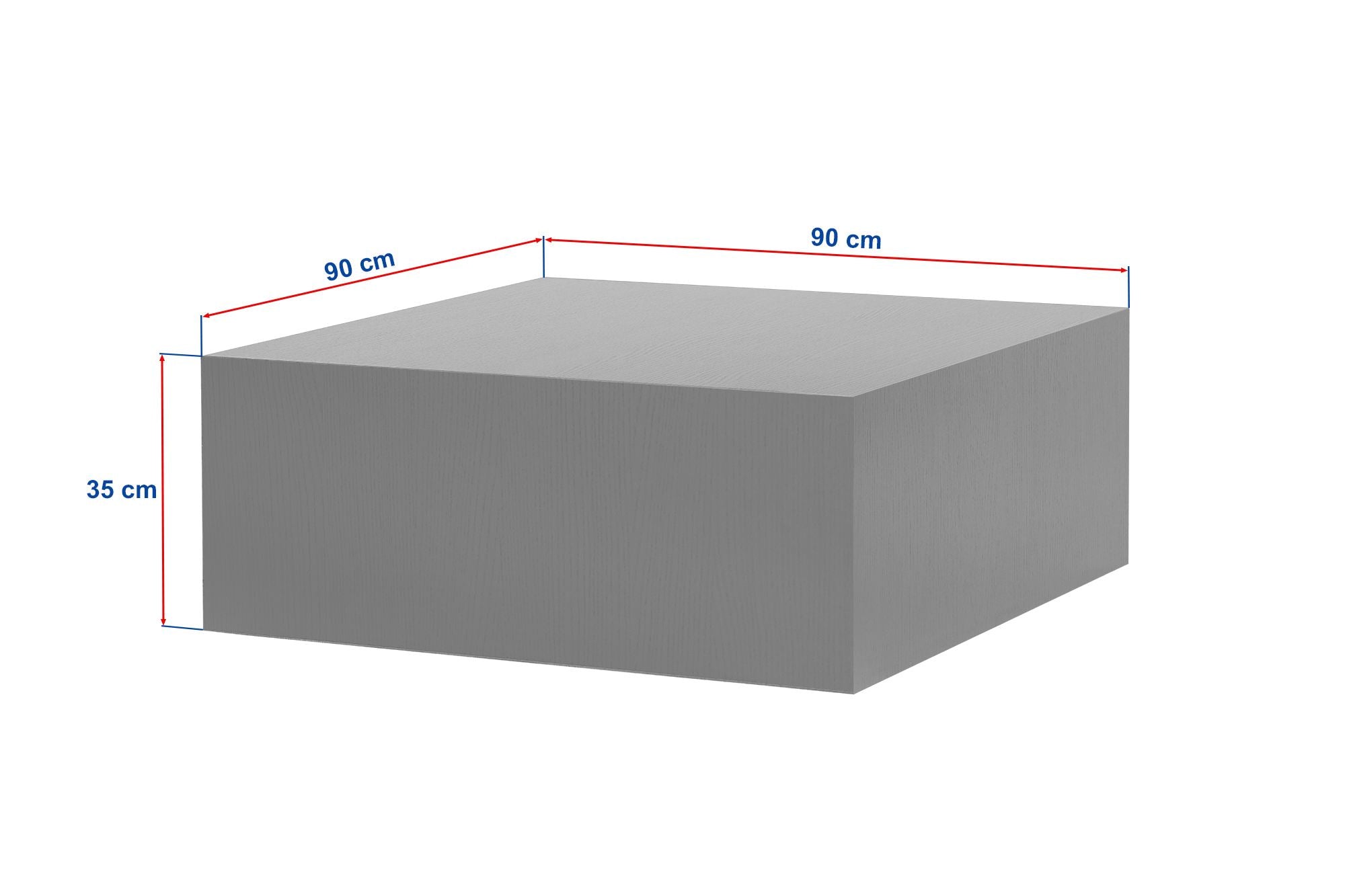Table basse Lomira – disponible en 3 variantes avec roulettes