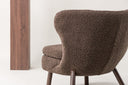 Designer fauteuil lounge Eldvik – Teddy-optique Marron