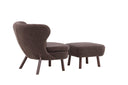Designer fauteuil lounge Eldvik – Teddy-optique Marron