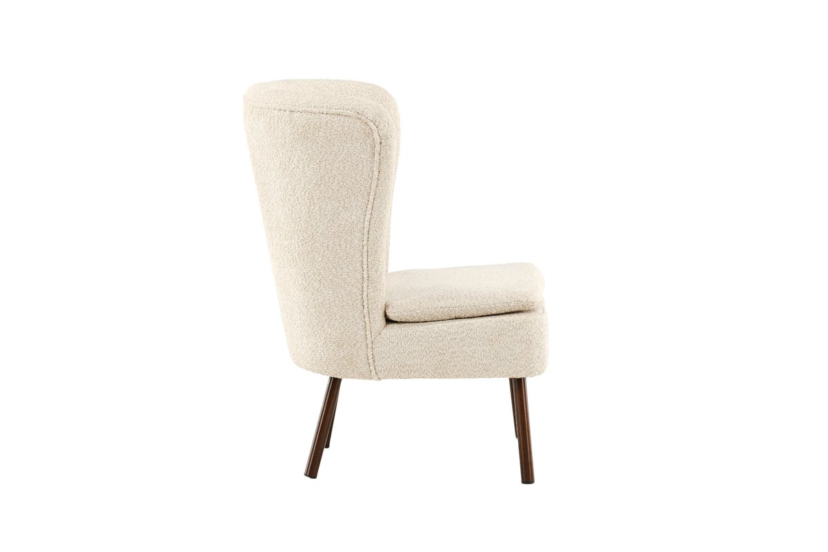 Fauteuil Hedwig - Avec tissu polyester beige