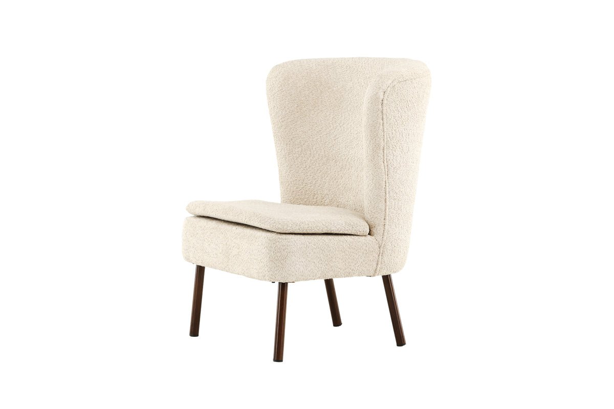 Fauteuil Hedwig - Avec tissu polyester beige