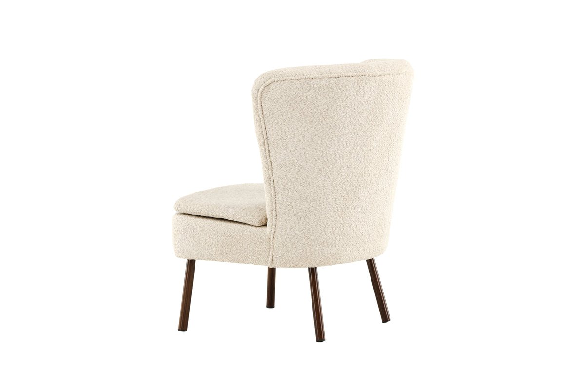 Fauteuil Hedwig - Avec tissu polyester beige