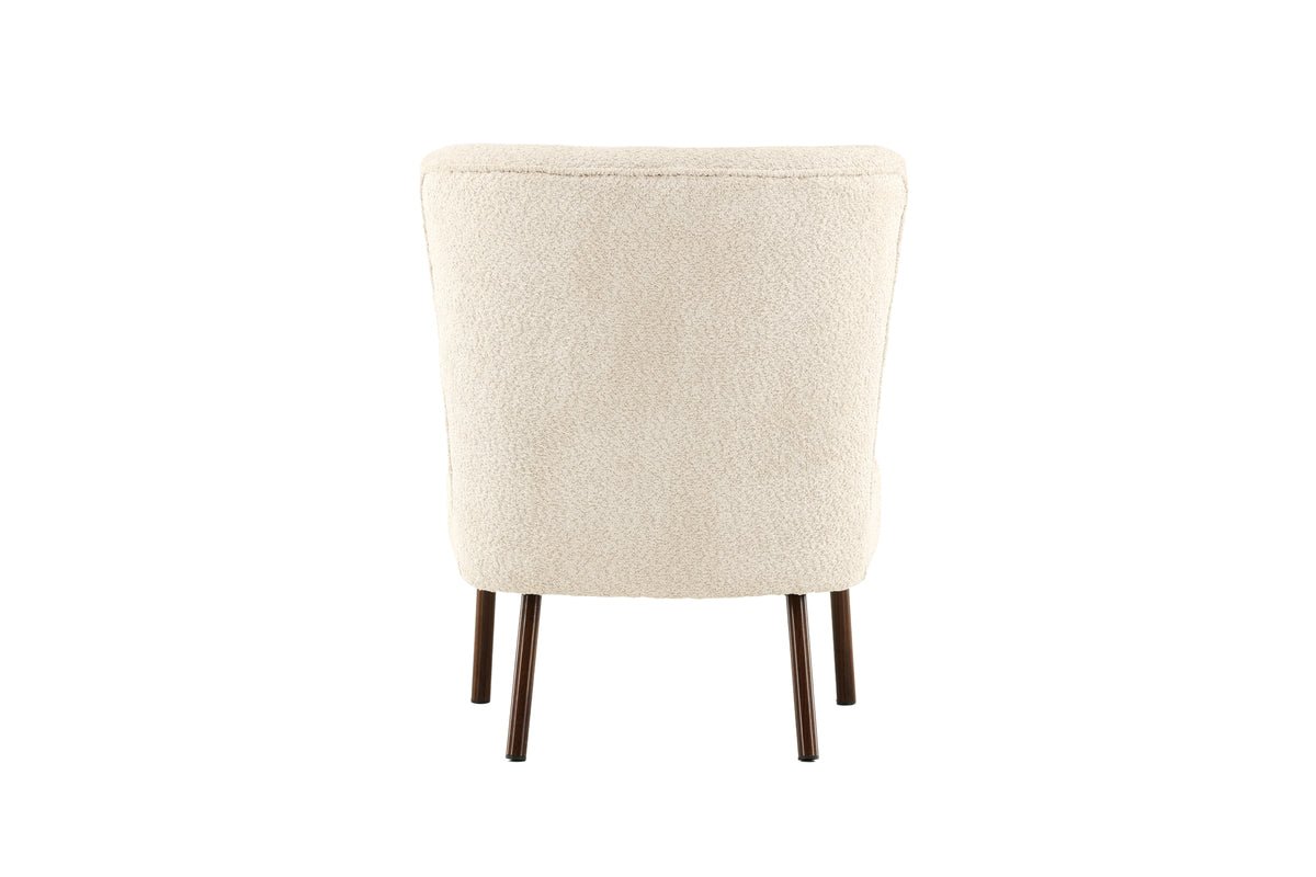 Fauteuil Hedwig - Avec tissu polyester beige
