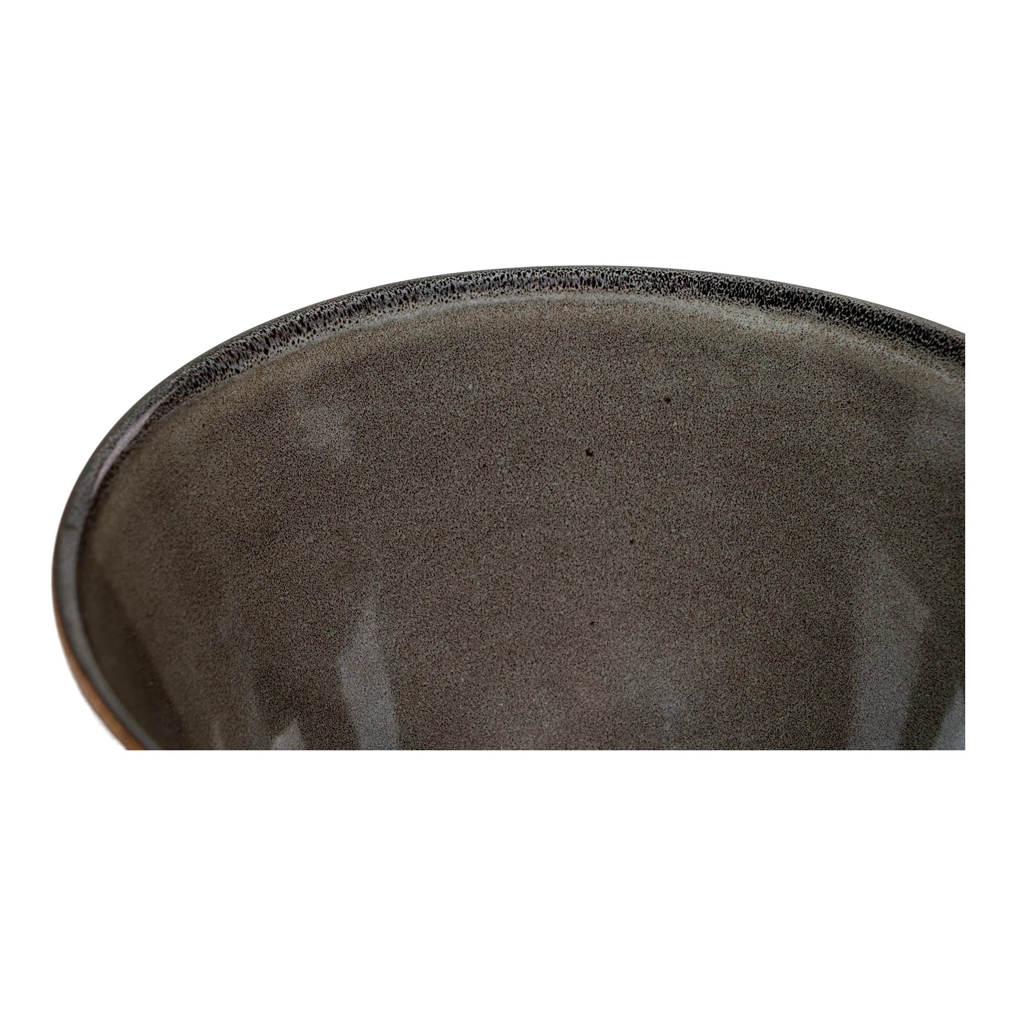 4-piece set bowl "Selma" – reactive glaze in gray-brown