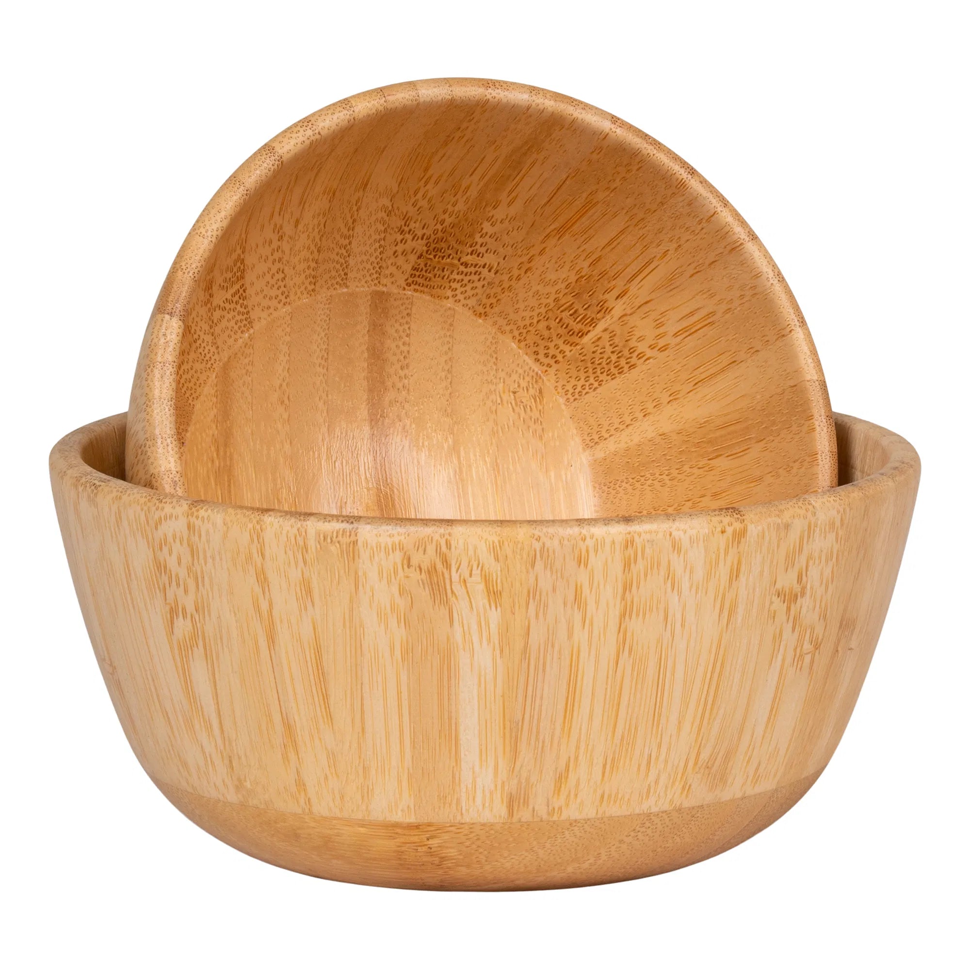 Bol « Chefalu » – Ensemble naturel en bambou (2 pièces)