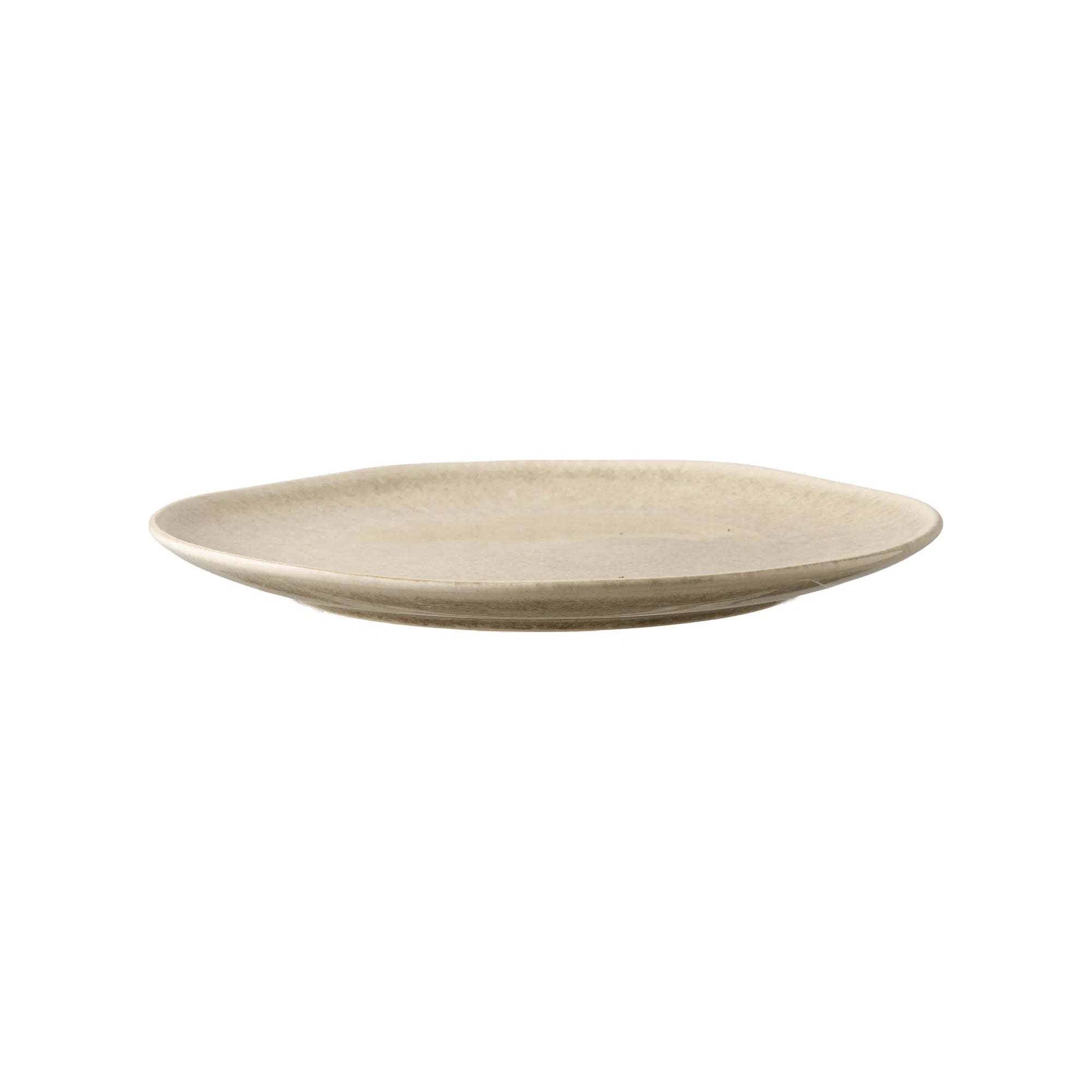 Assiette Haviona – fabriquée en grès beige (lot de 4)